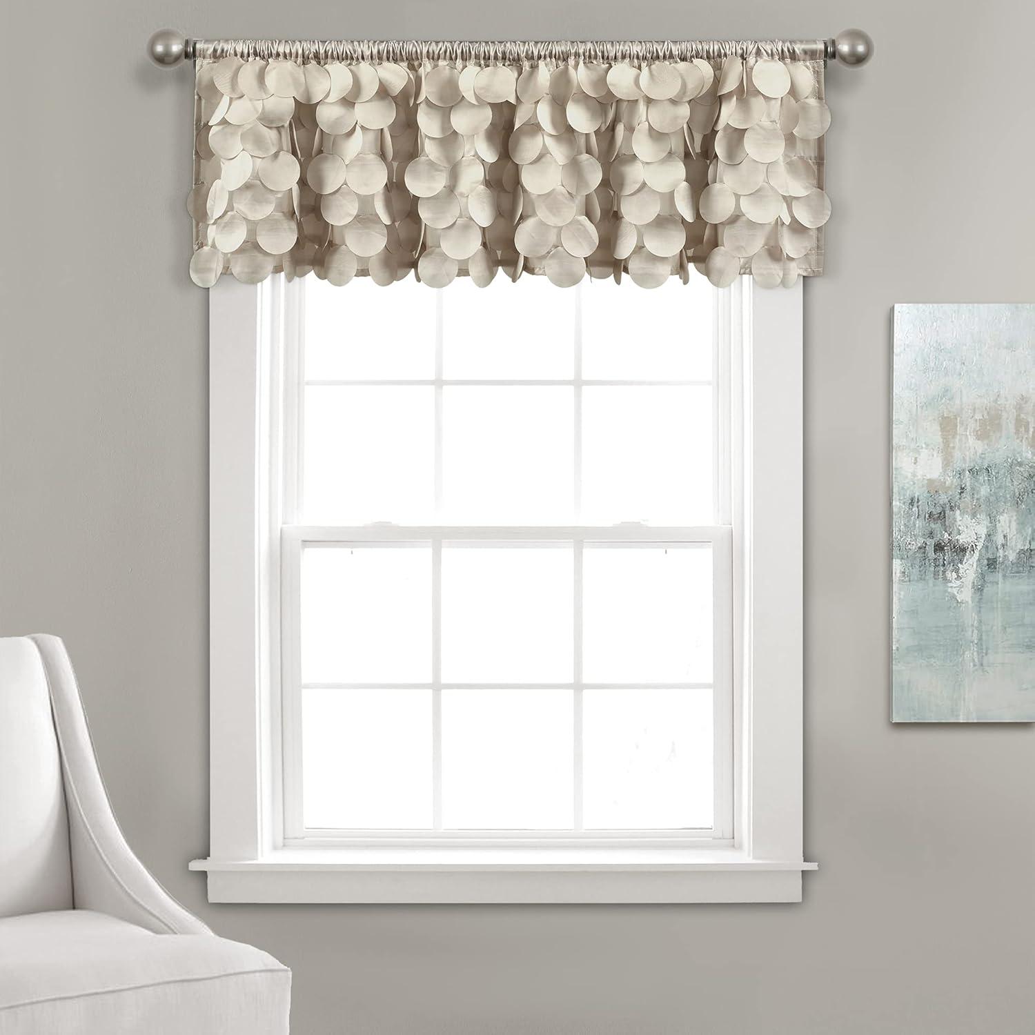 Lush Decor Gigi Scalloped Window Valance