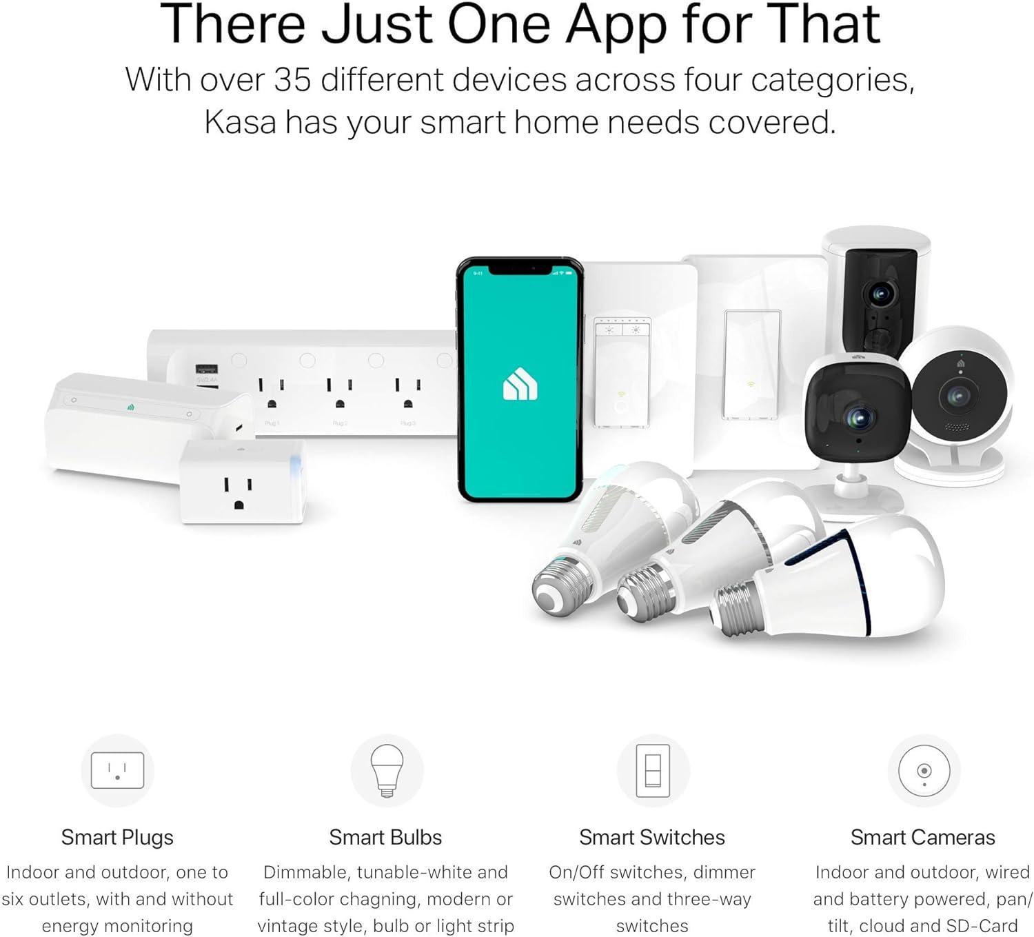 Kasa Smart Wi-Fi Power Strip, 3-Outlets