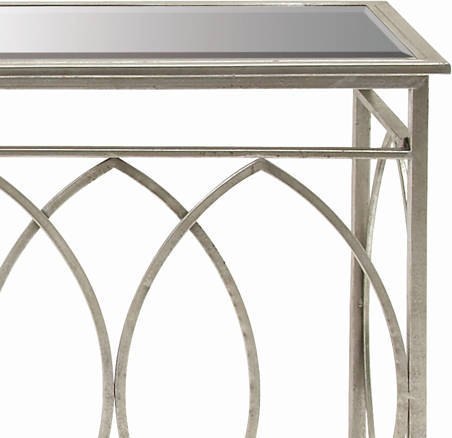 Hertfordshire 54'' Glass Top Console Table