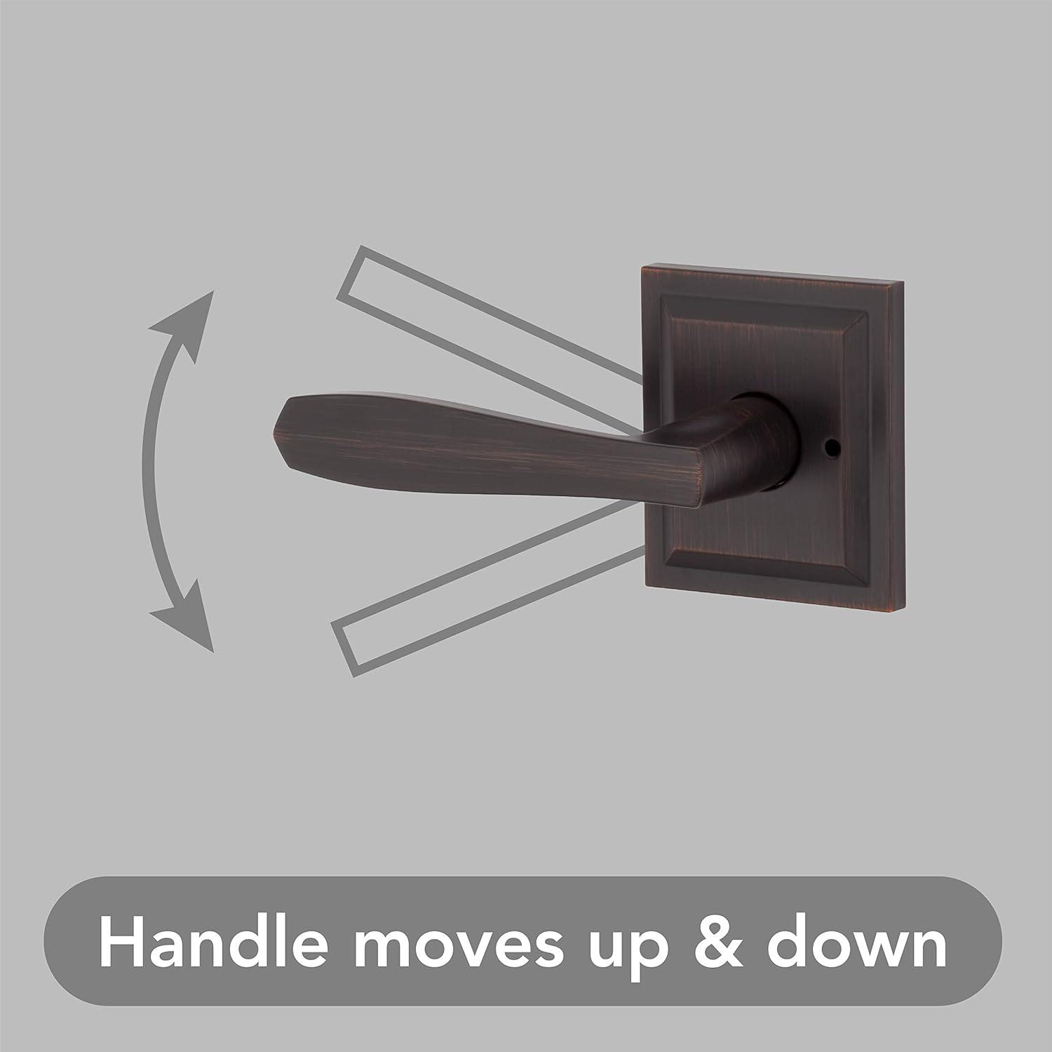 Baldwin Torrey Low Profile Rose Bed/Bath Lever in VB