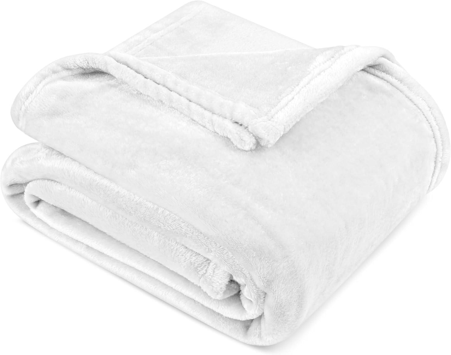 PAVILIA Luxury Fleece Blanket Throw for Bed, Soft Lightweight Plush Flannel Blanket for Sofa Couch