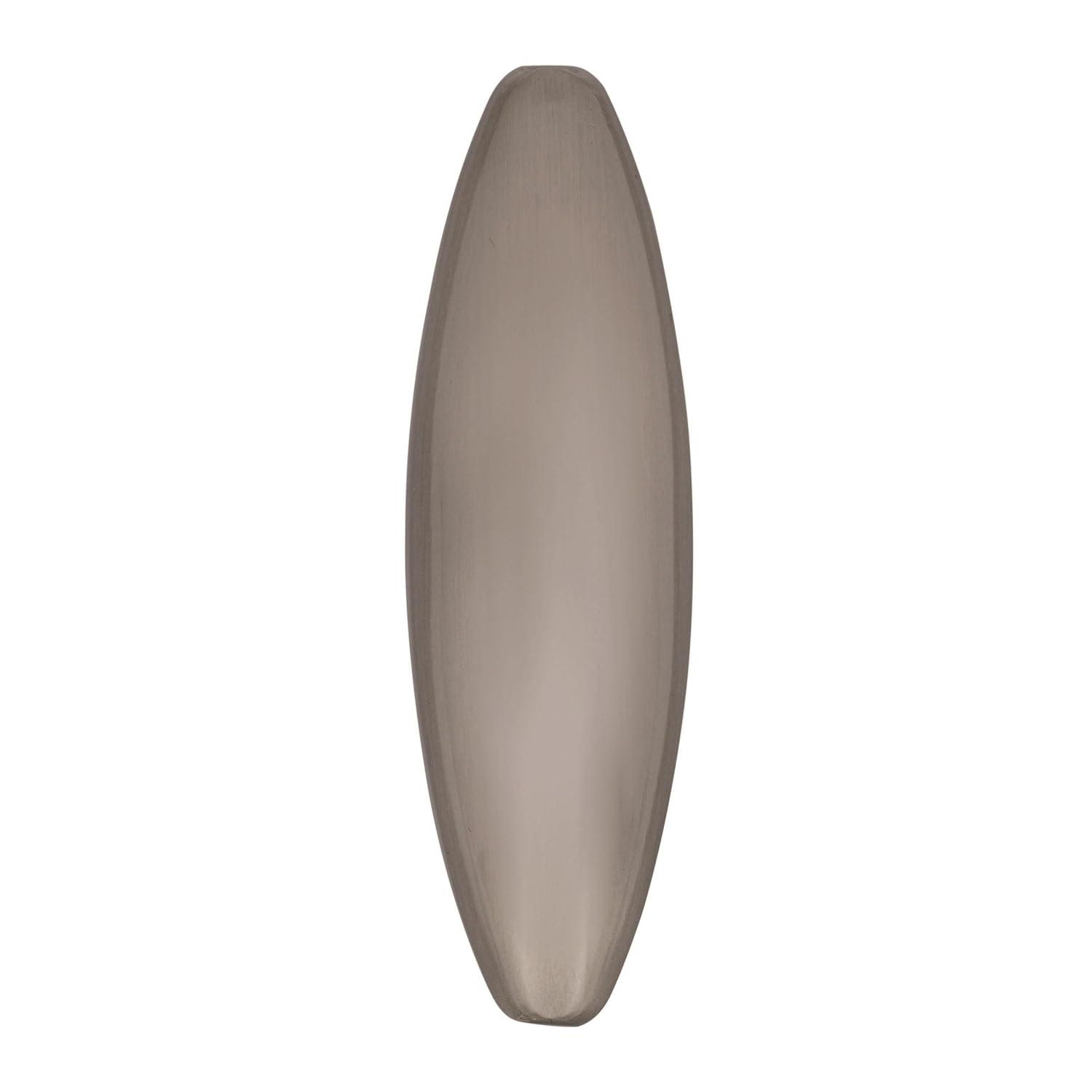 Satin Nickel Oval T-Handle Cabinet Knob with Mounting Hardware