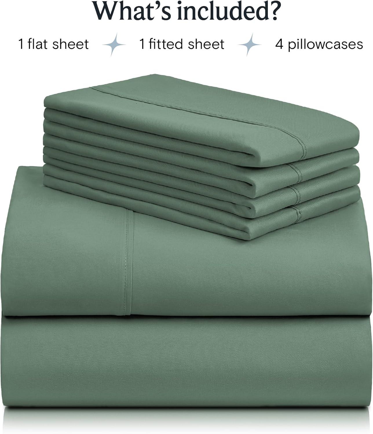 Rayon From Bamboo Solid Performance Sheet Set - Luxclub