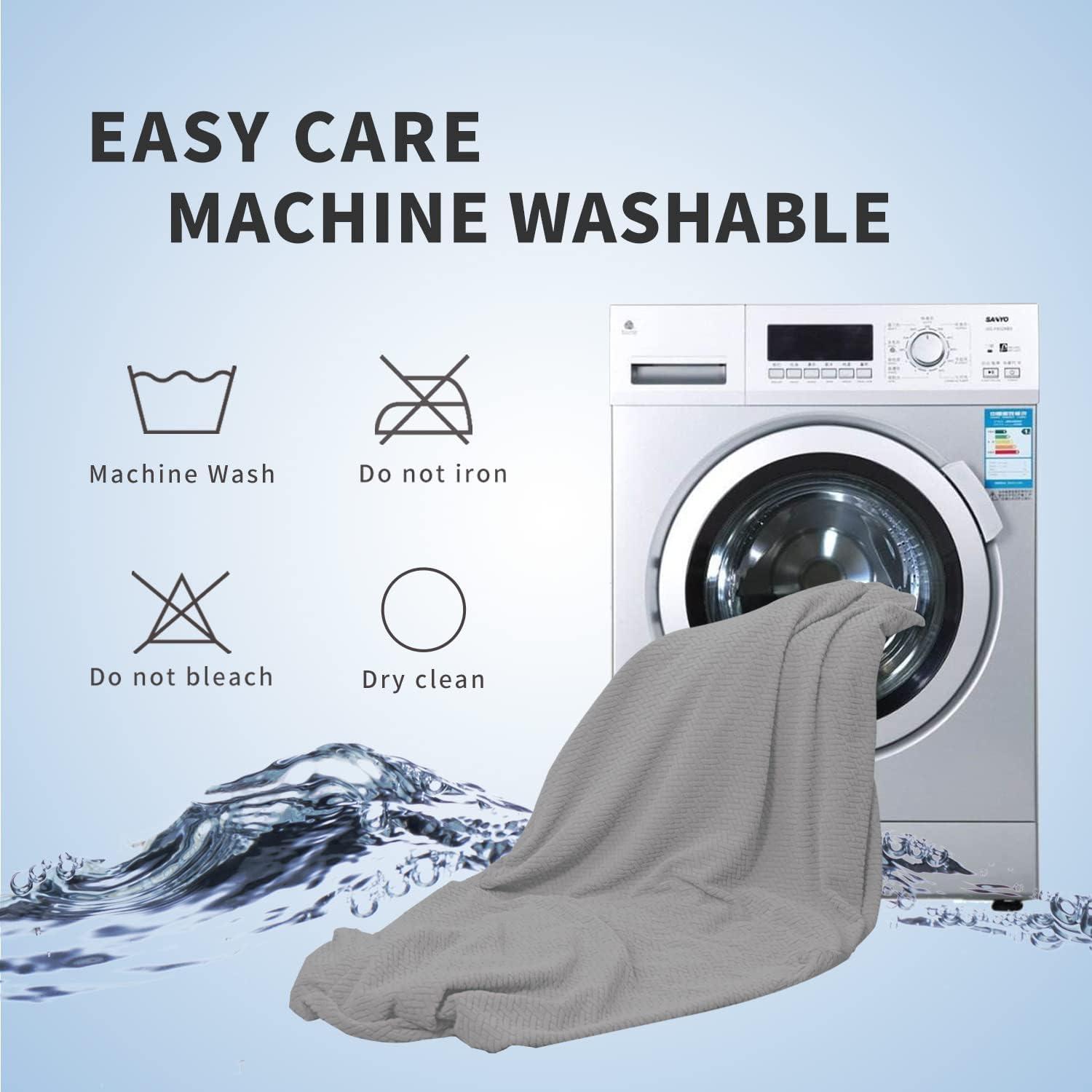 Easy-Going Stretch Jacquard Couch Cover, 1-Piece Soft Sofa Cover, Sofa Slipcover with Anti-Slip Foams, Washable Furniture Protector for Kids, Pets (Sofa, Light Gray1)