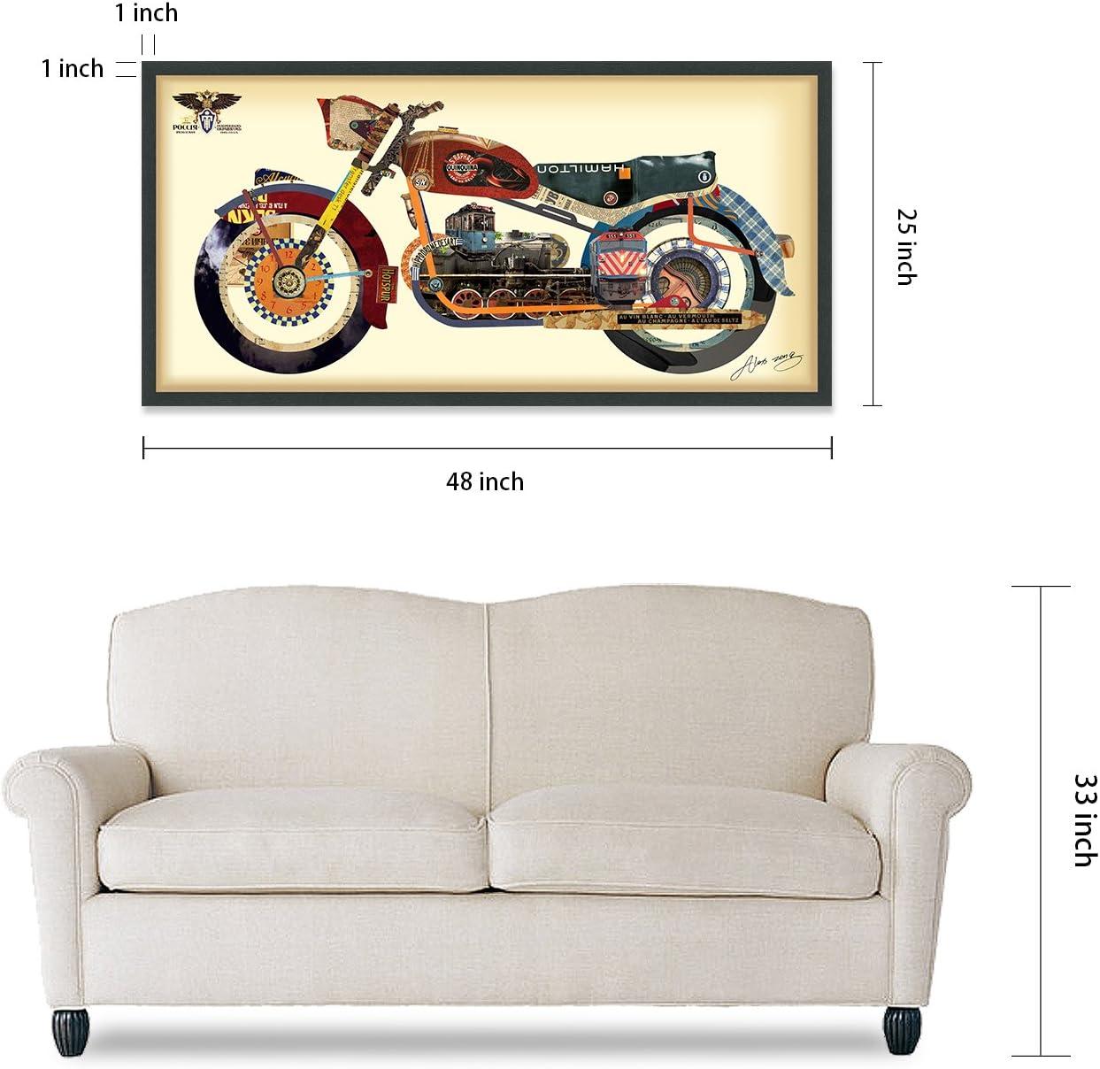 "Holy Furious Motorbike" Dimensional Collage Framed Graphic Art Under Glass Wall Art