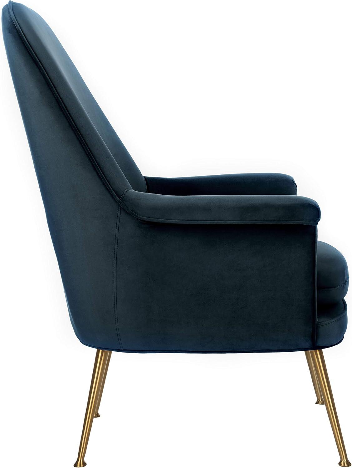 Everly Quinn Velvet Armchair