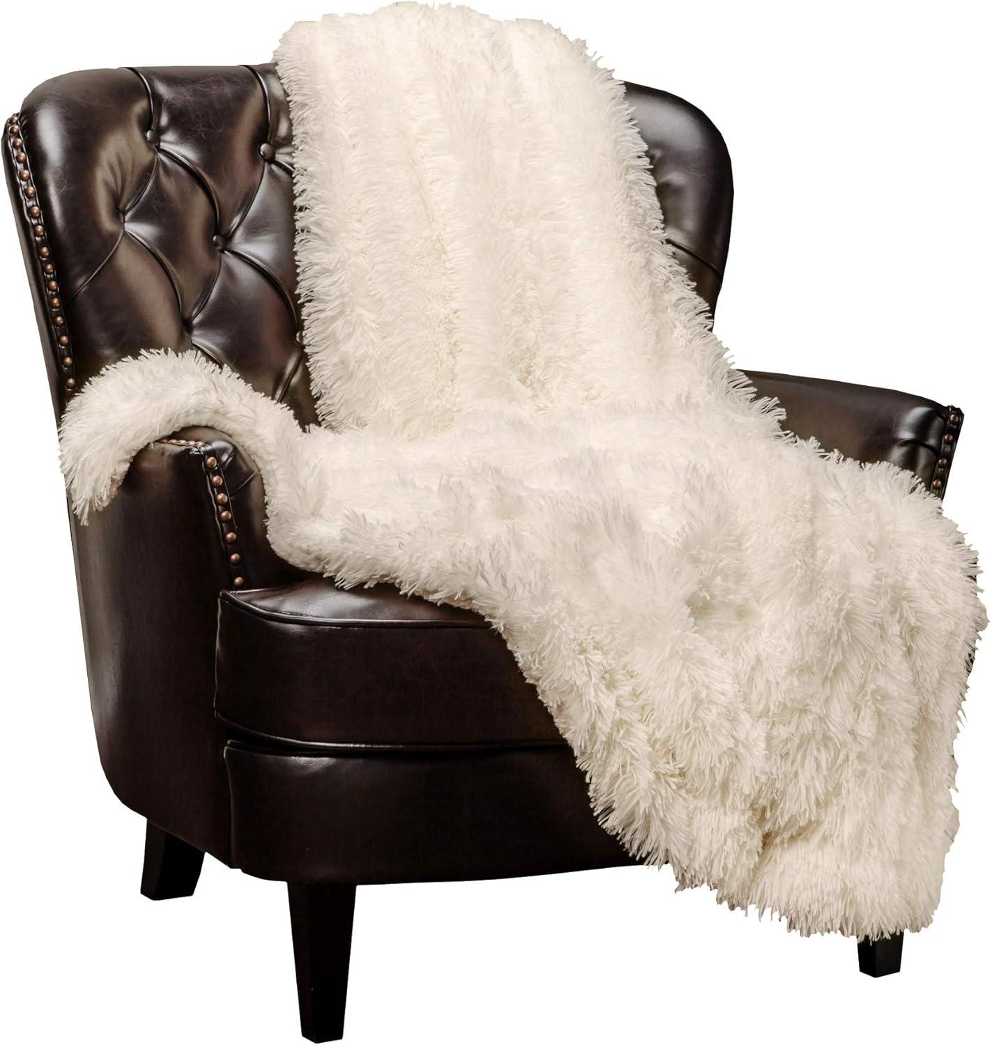 Chanasya Shaggy Shaggy Super Elegent Sherpa Long Fur Throw