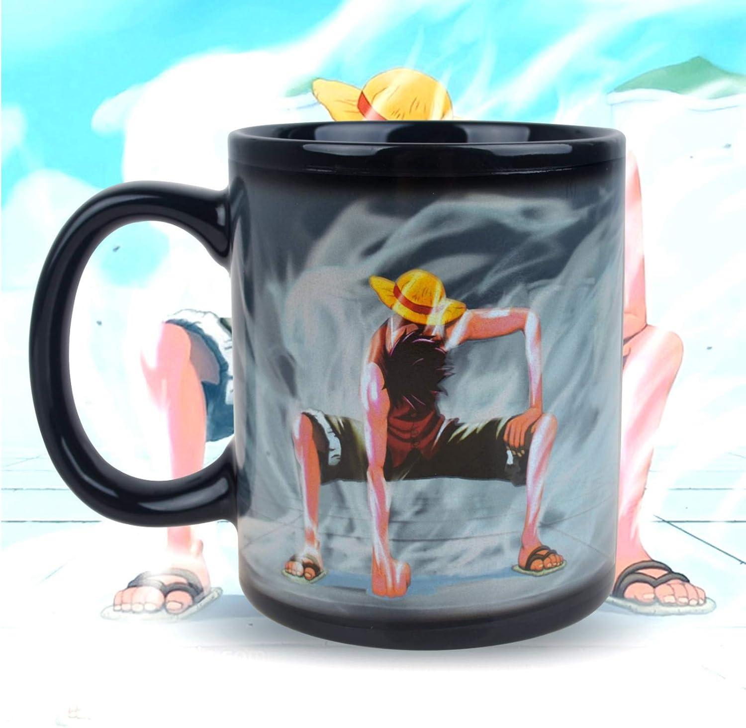 11oz Black Ceramic Color Changing Anime Mug