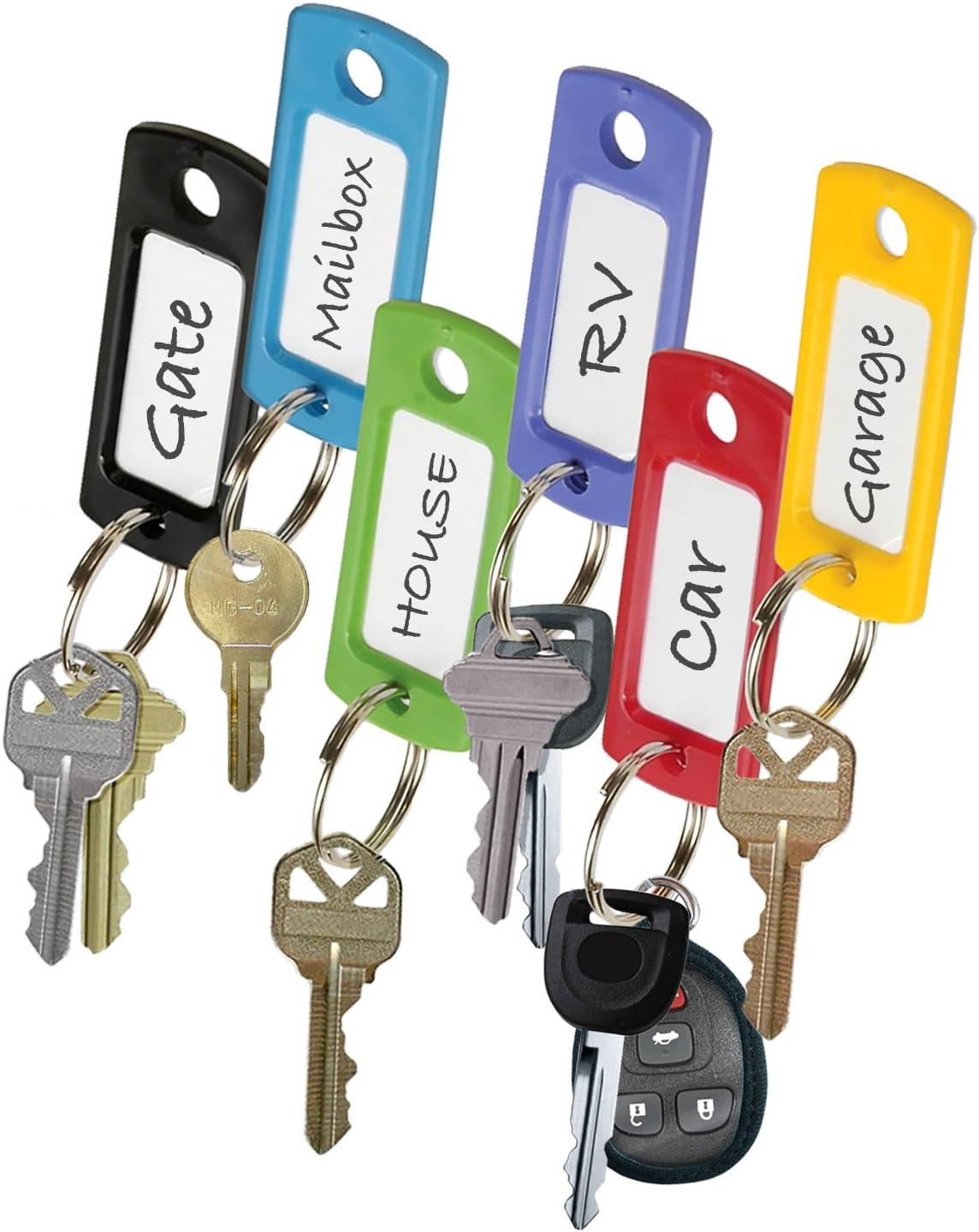 Lucky Line  16929  Assorted Color Key Tags (12-Pack)