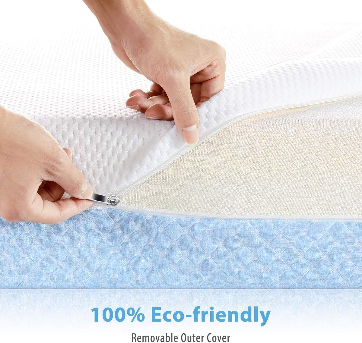 Dourxi Dual Sided Crib and Toddler Mattress, 6 inch 2-in-1 Foam Baby Mattress for Standard Size Crib