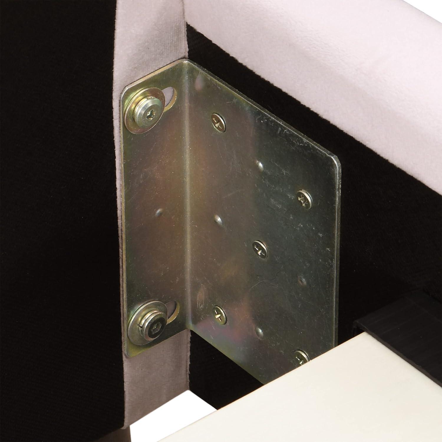 Adore Decor Adele Jupiter Wingback Upholstered Platform Bed