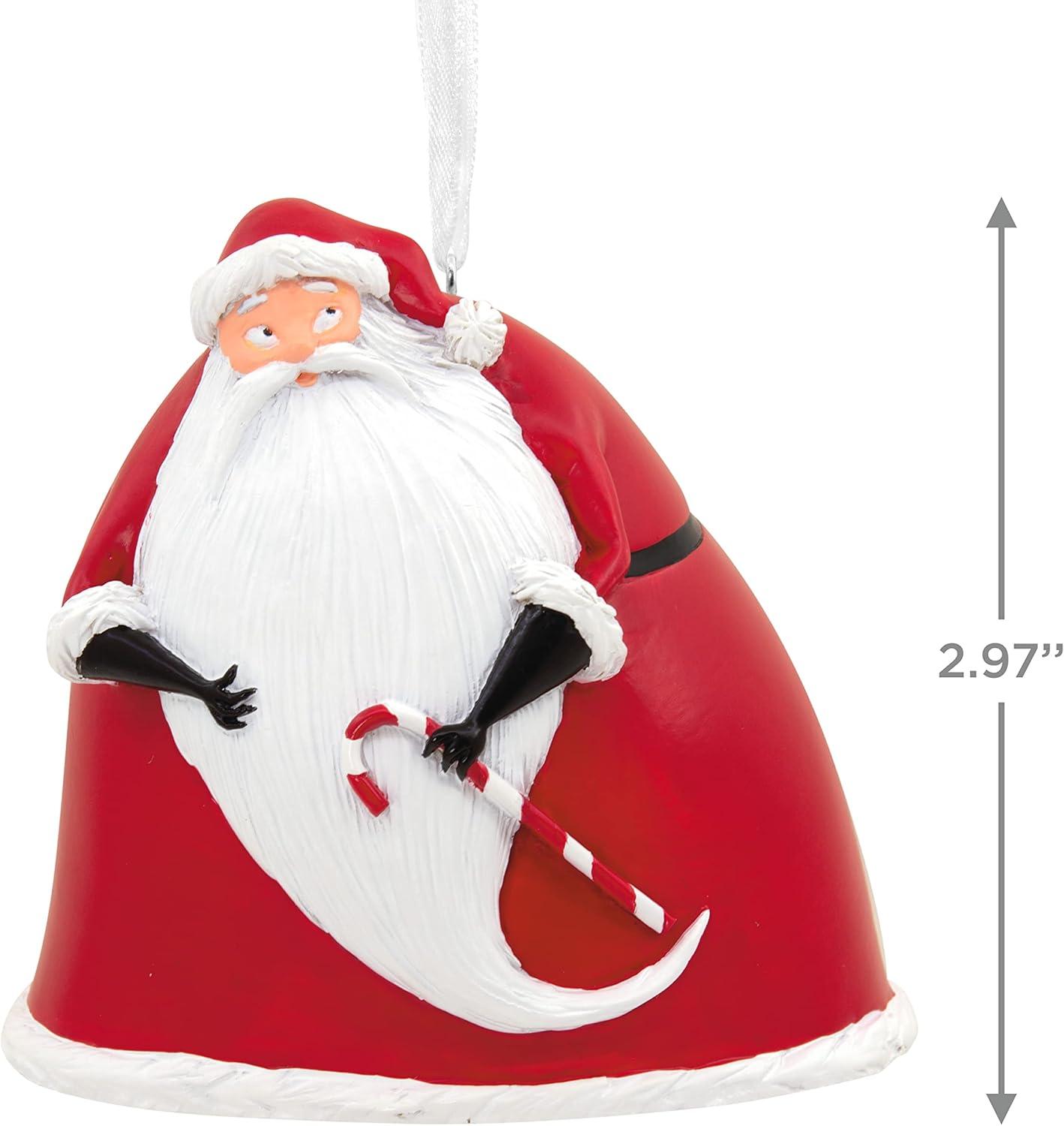 Sandy Claws Red and White Resin Hanging Ornament