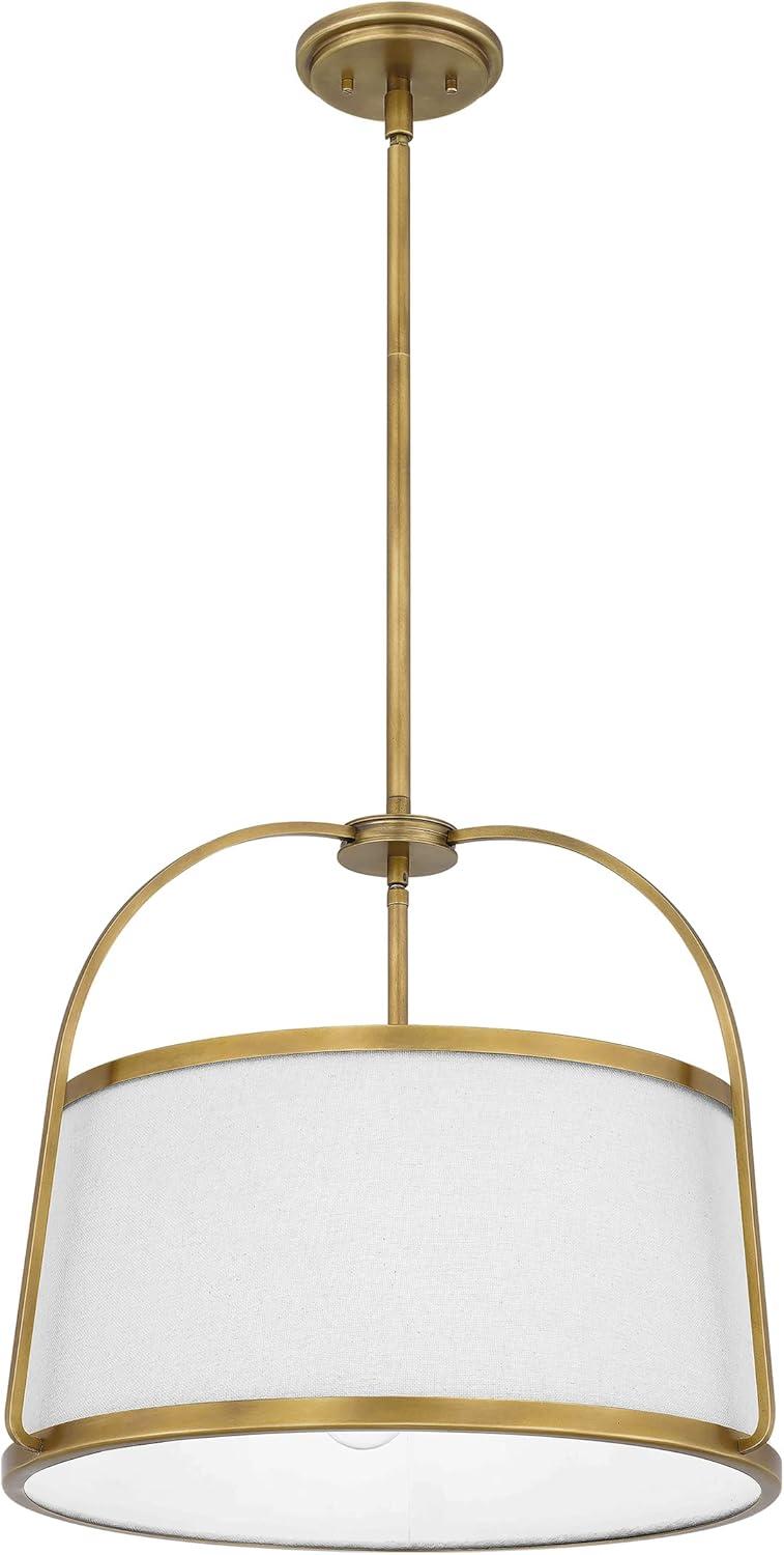 Quoizel Lighting York 4 - Light Pendant in  Weathered Brass