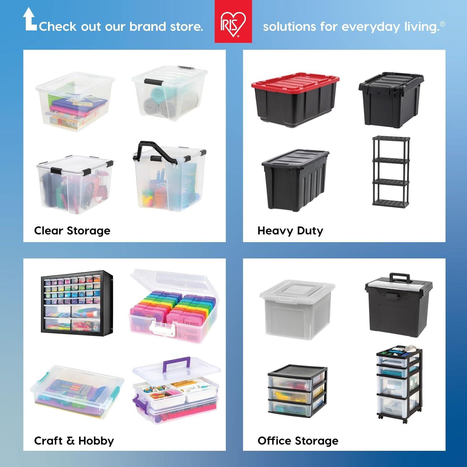 IRIS USA, Inc. Stack & Pull™ Plastic Bin