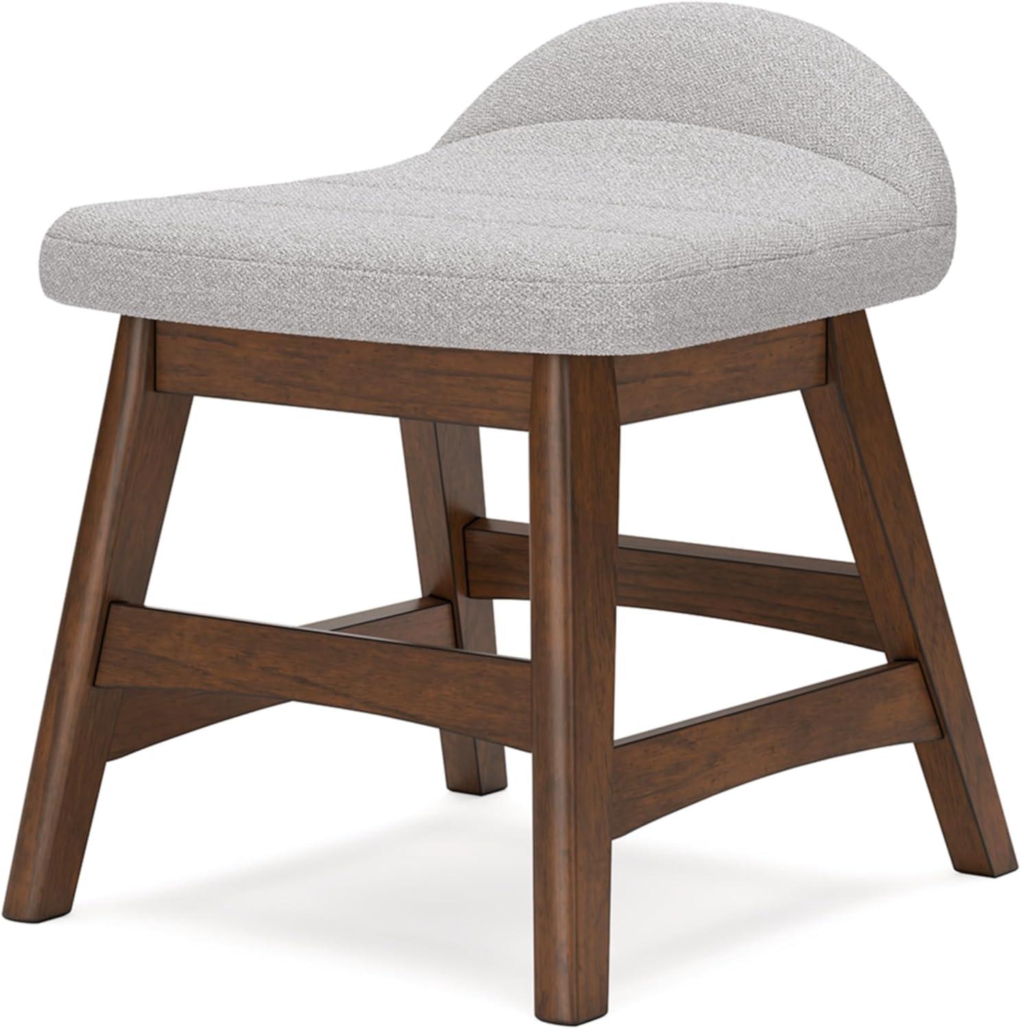 Signature Design by Ashley Lyncott Home Office Desk Chair, Light Gray/Brown