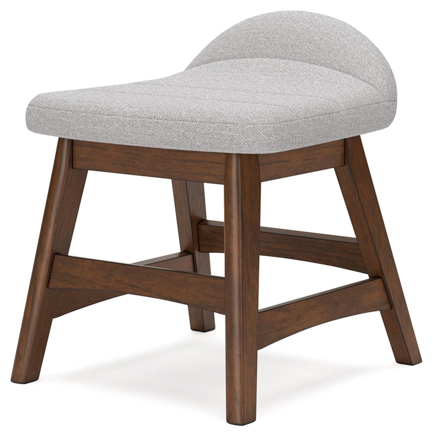 Signature Design by Ashley Lyncott Home Office Desk Chair, Light Gray/Brown