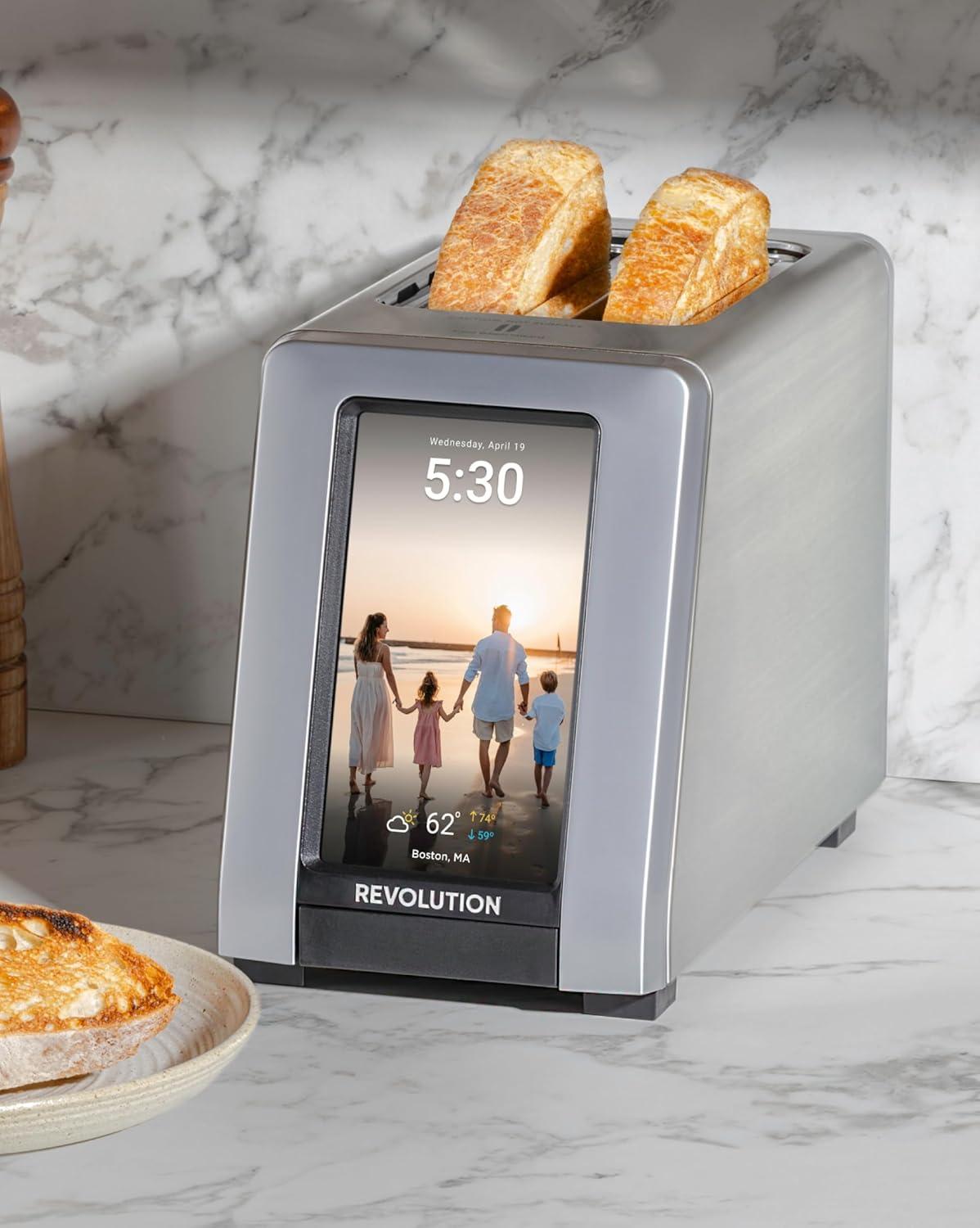 Revolution InstaGLO R180 Connect Plus Smart Digital Touchscreen Toaster Stainless Steel