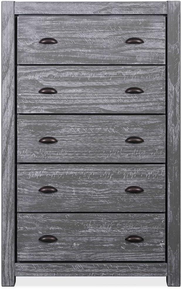 Montauk Solid Wood 32.5'' W 5 - Drawer Dresser