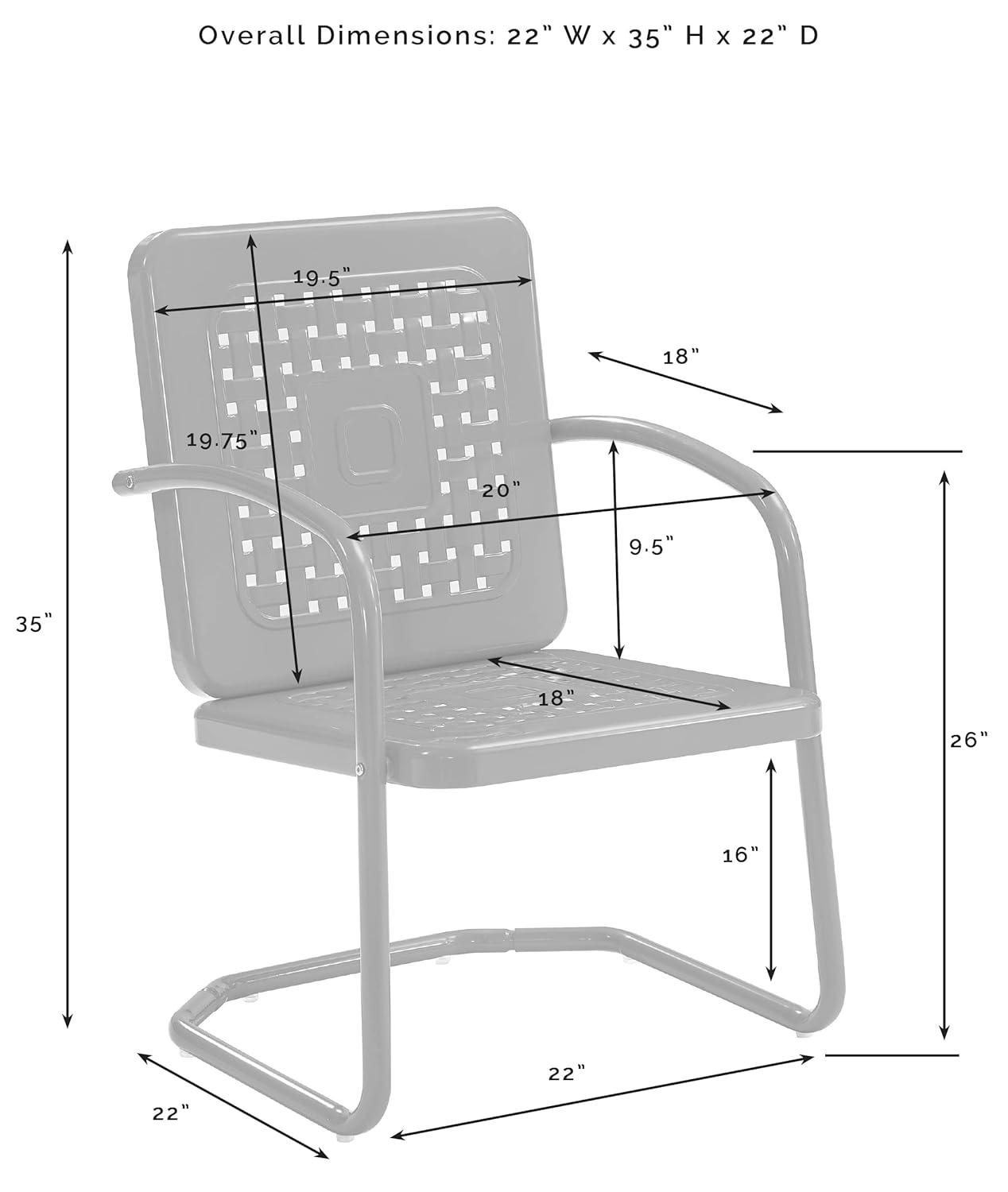 Kutcher Powder Coated Steel Outdoor Lounge Chair