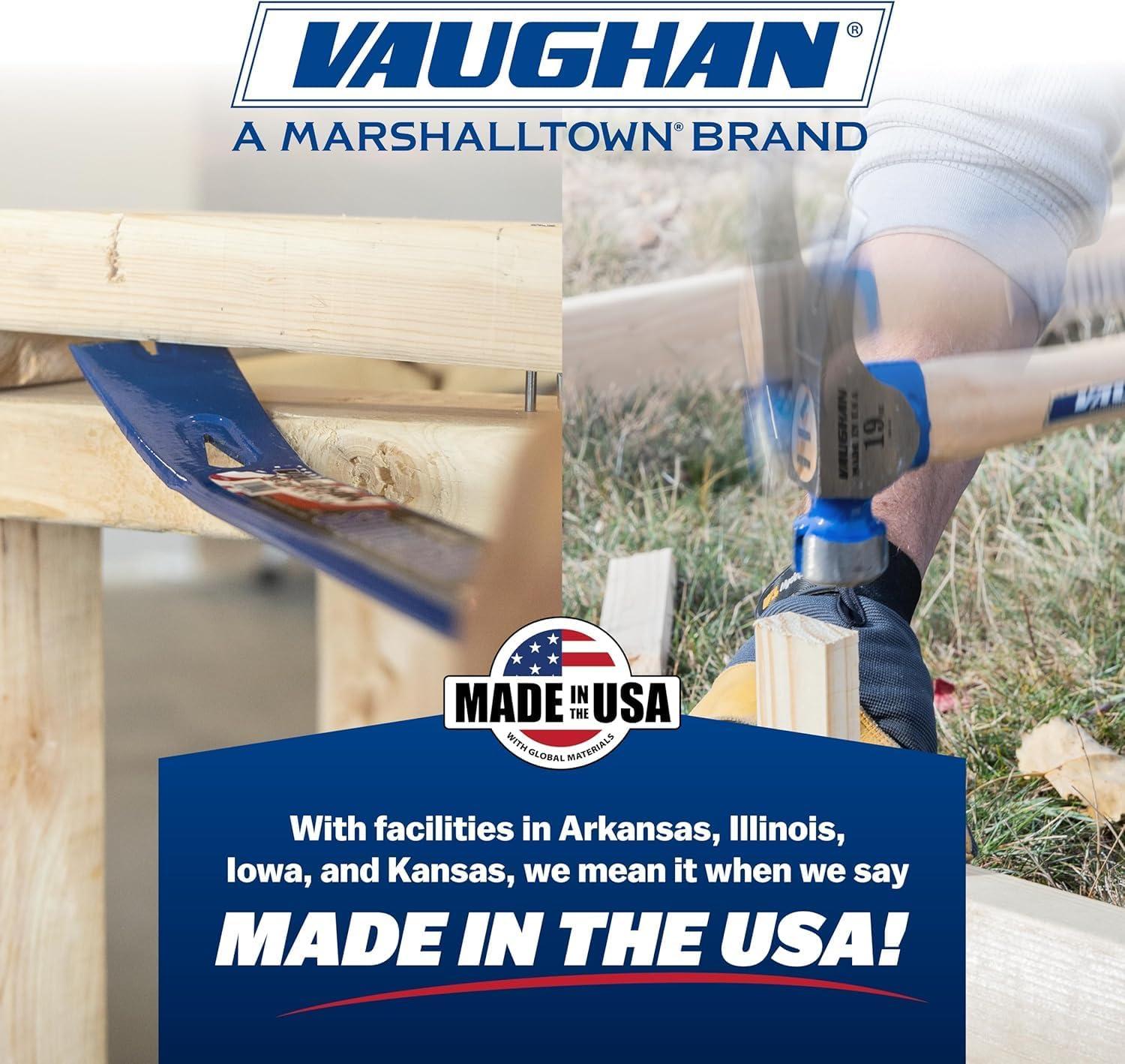 Vaughan 17-3/4 in Brown Hickory Framing Hammer Replacement Handle
