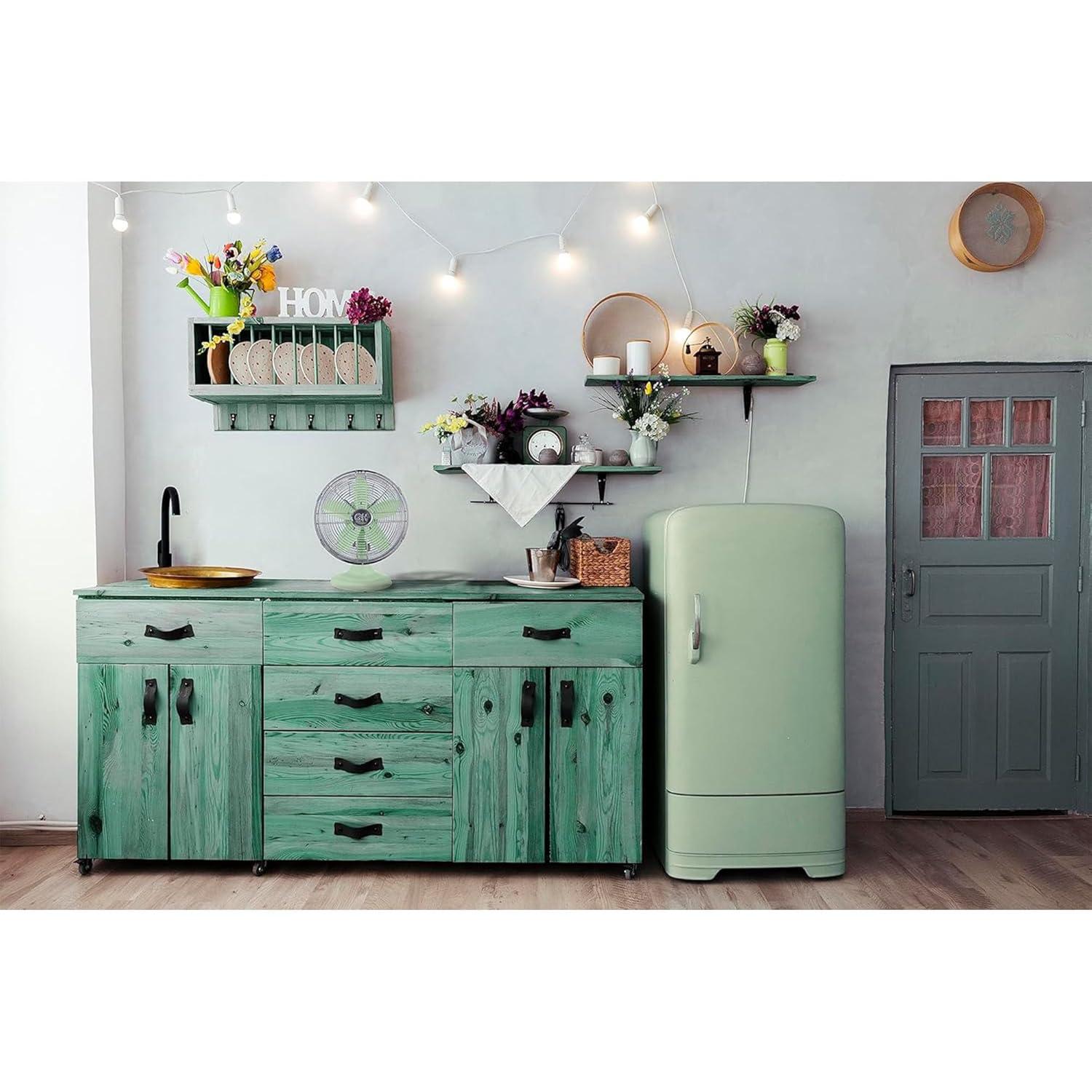 Good Housekeeping Good Housekeeping's All-Metal Retro 3-Speed 12" Oscillating Office Desk Table Fan (Multiple Finishes Available)