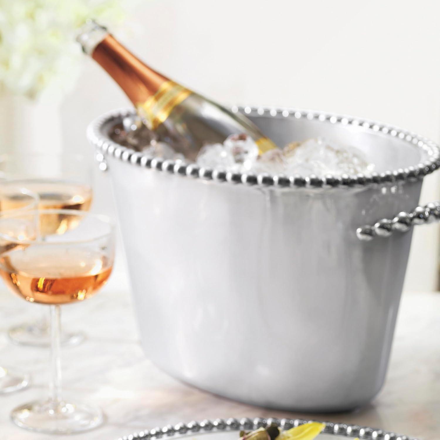 String Of Pearls Aluminum Ice Bucket