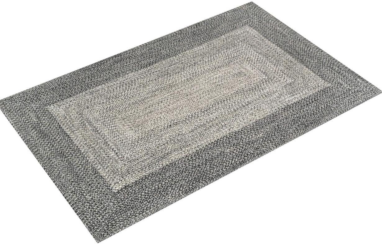 Nuloom Jayda Braided Gradience Indoor/Outdoor Outdoor - Charcoal 5' x 8'