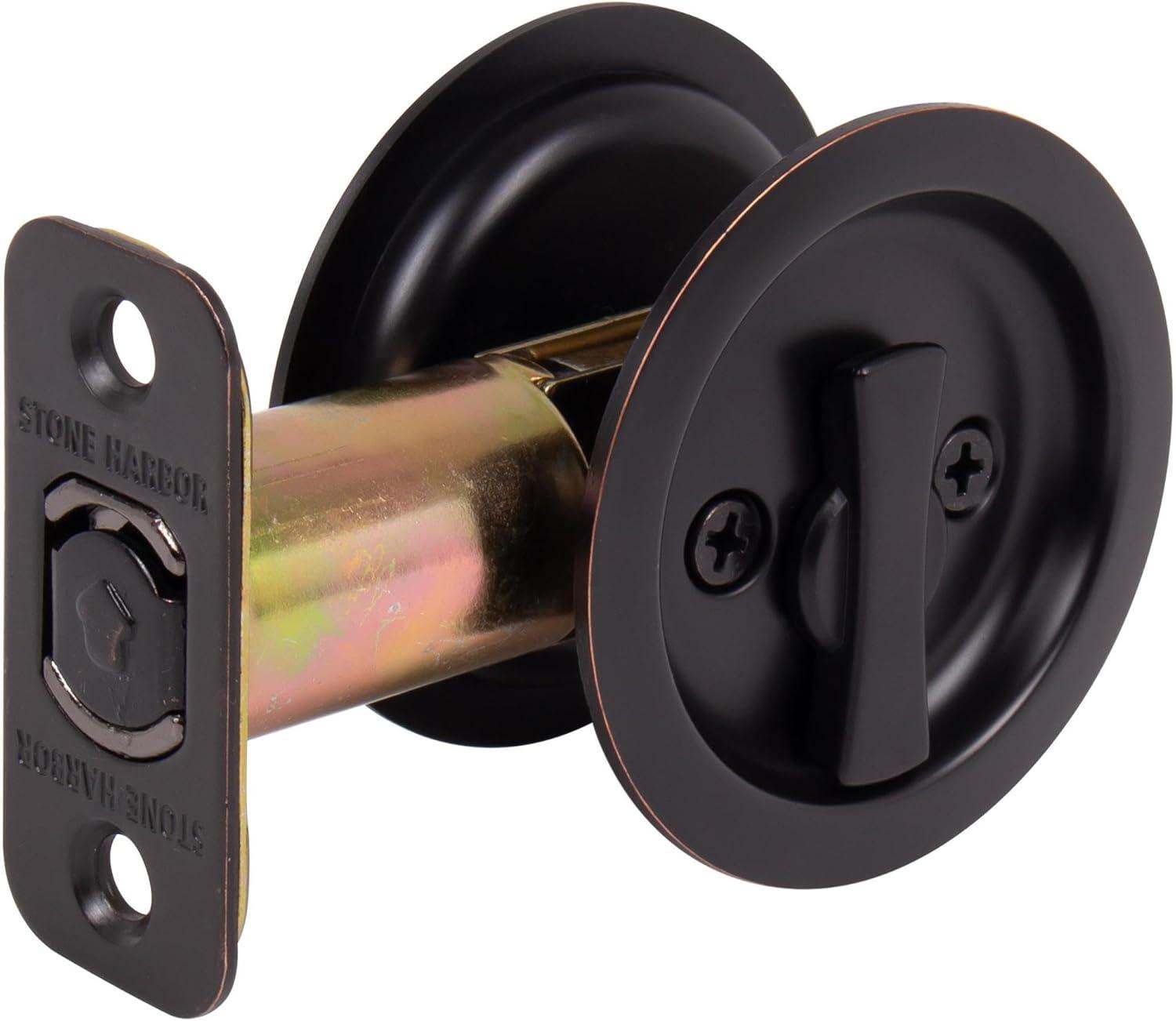 Round Pocket Door Lock