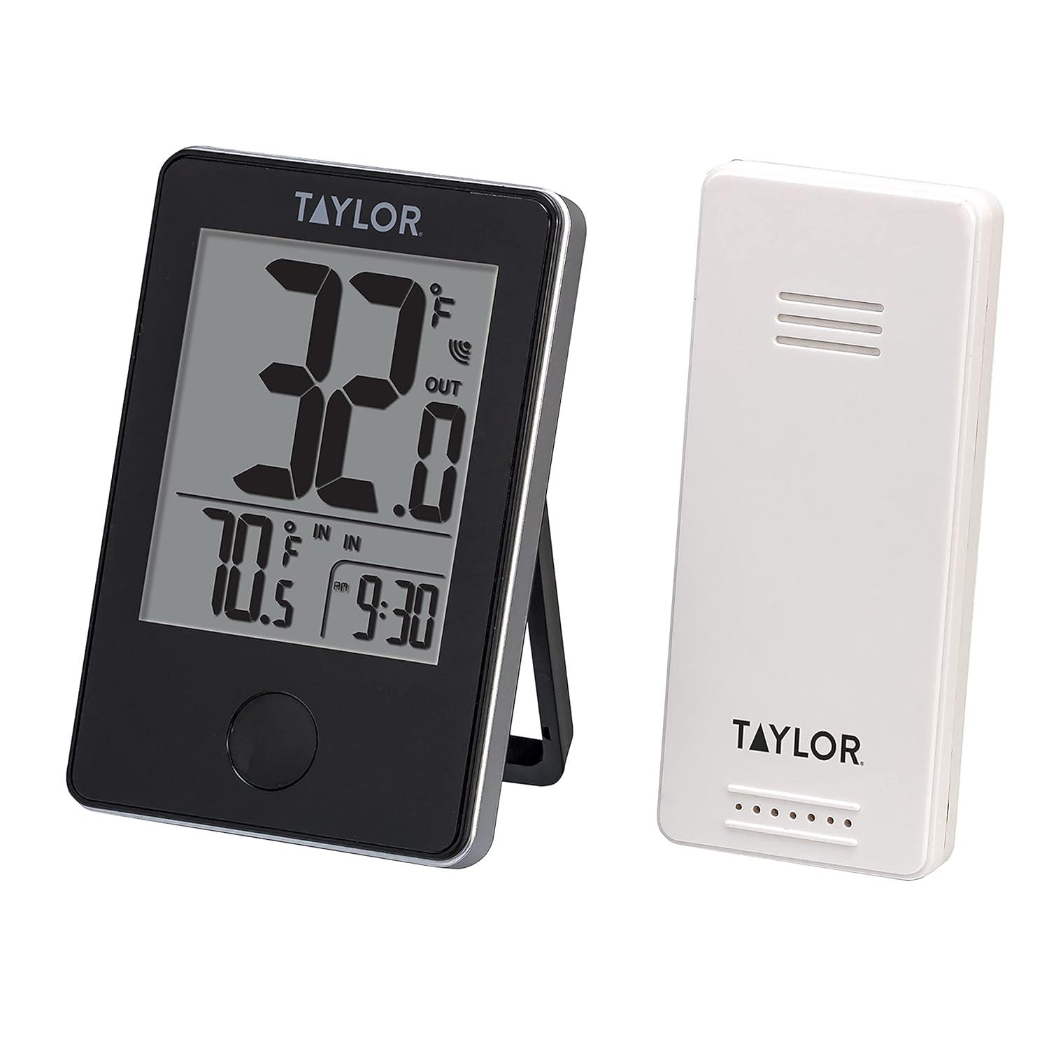 Taylor Wireless Digital Indoor/Outdoor Thermometer with Remote Sensor