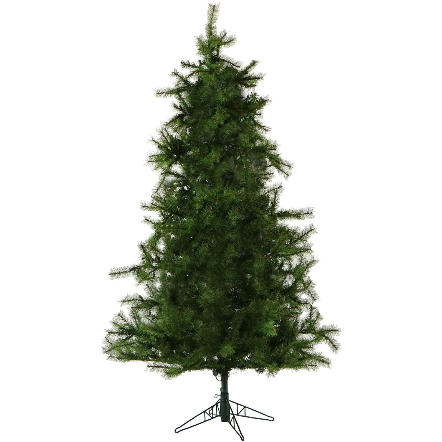 Christmas Time Christmas Time Greenland Pine Artificial Christmas Tree with Dual Multicolor & Warm White LED Lights