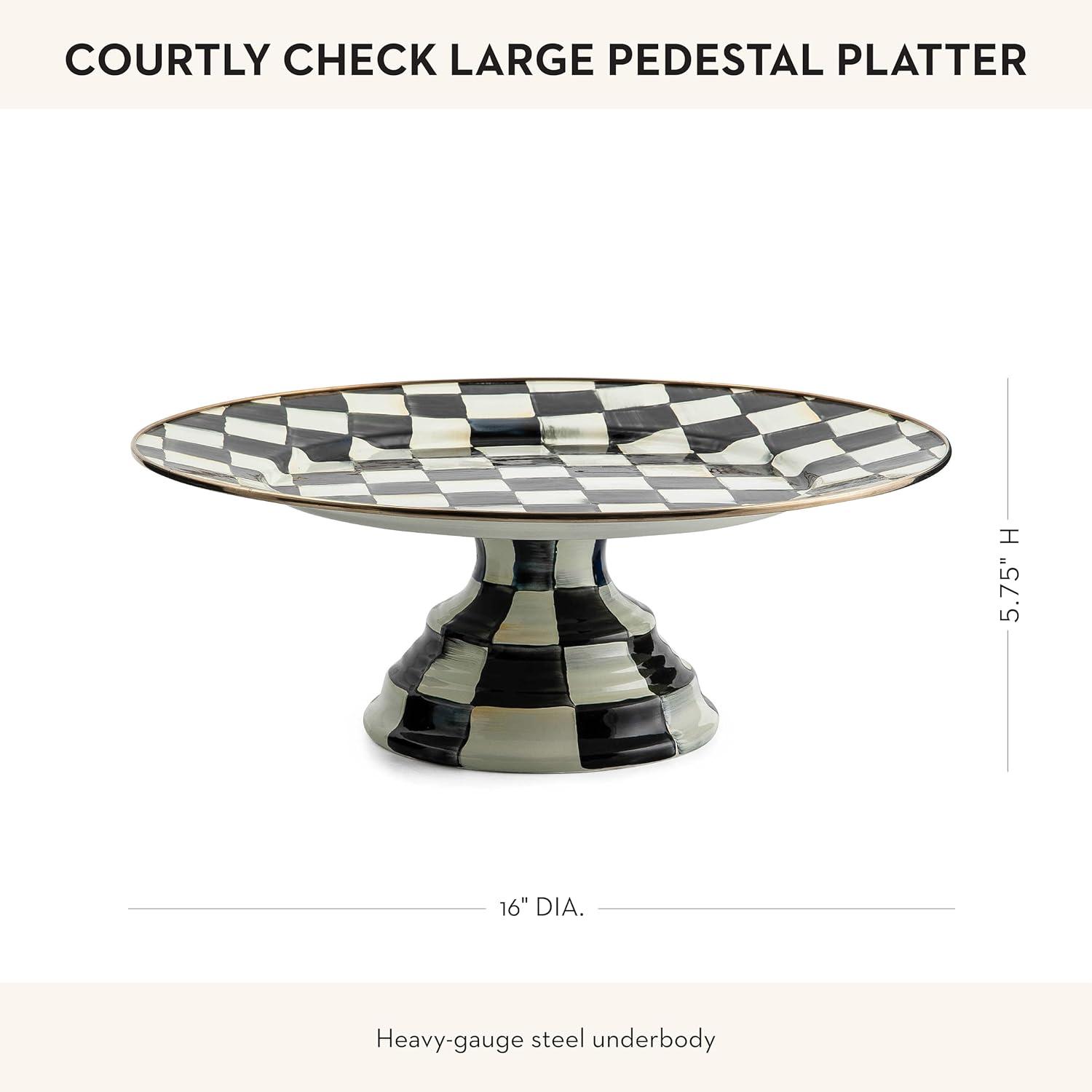 Courtly Check® Pedestal Platter