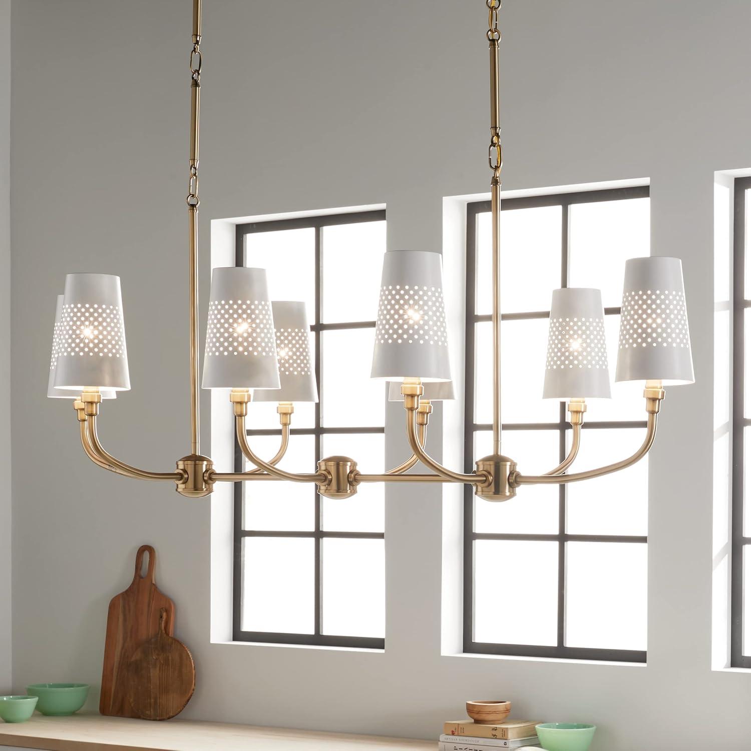 Kichler Lighting Adeena 8 - Light Chandelier in  Brushed Natural Brass