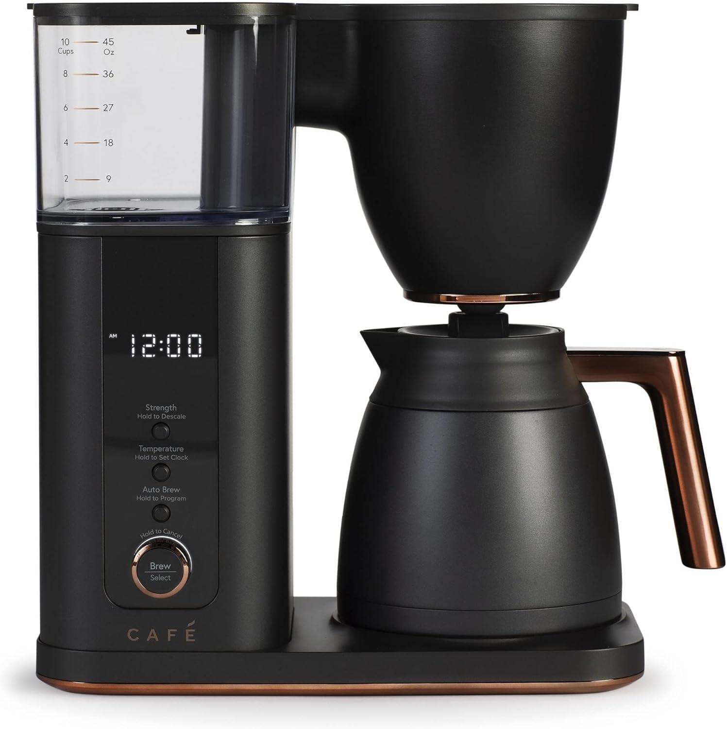 Café ™ Matte Black 10-Cup Drip Coffee Maker with Thermal Carafe