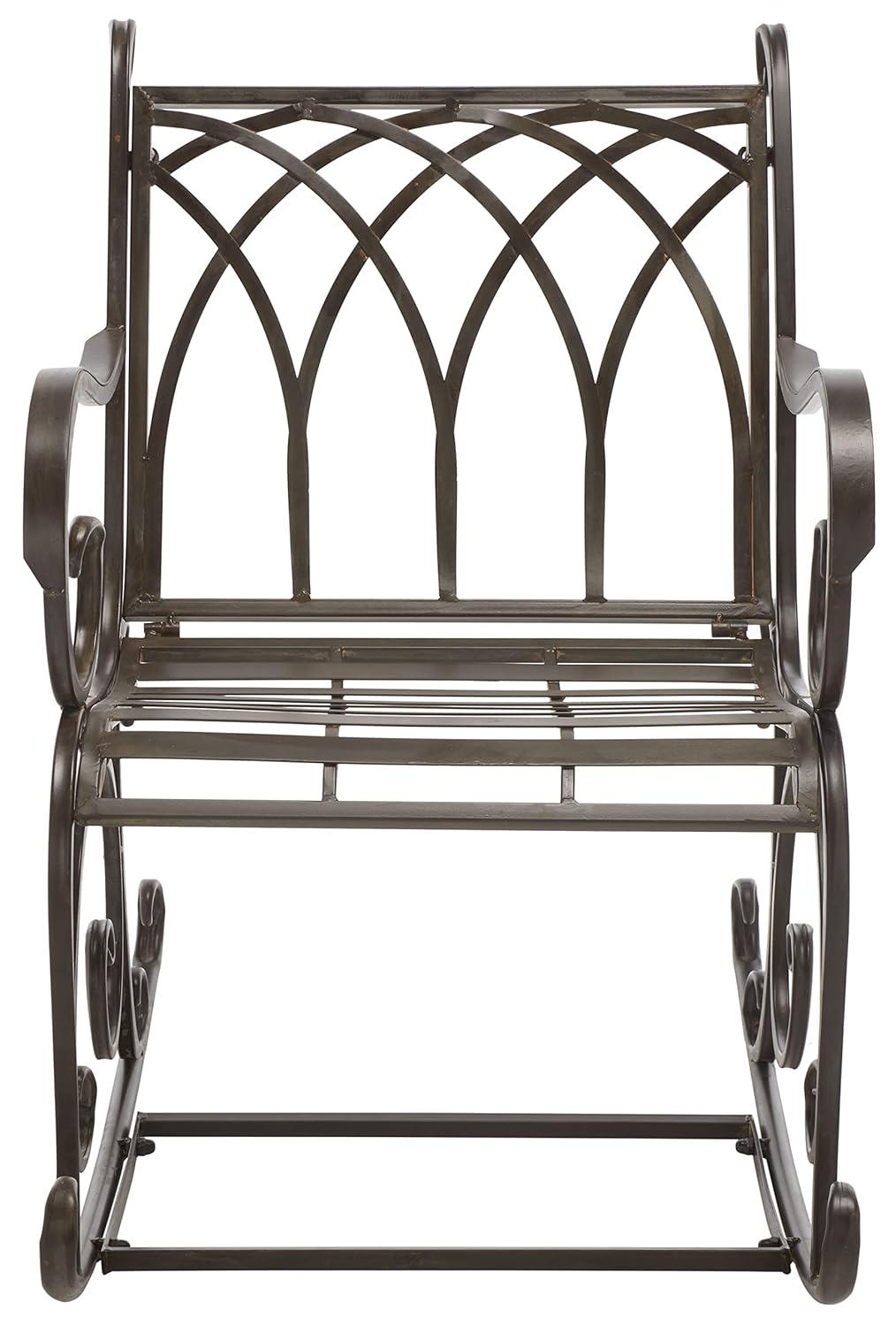 Medrano Rocking Chair Indoor/Outdoor - PAT5030 - Black Rust - Safavieh