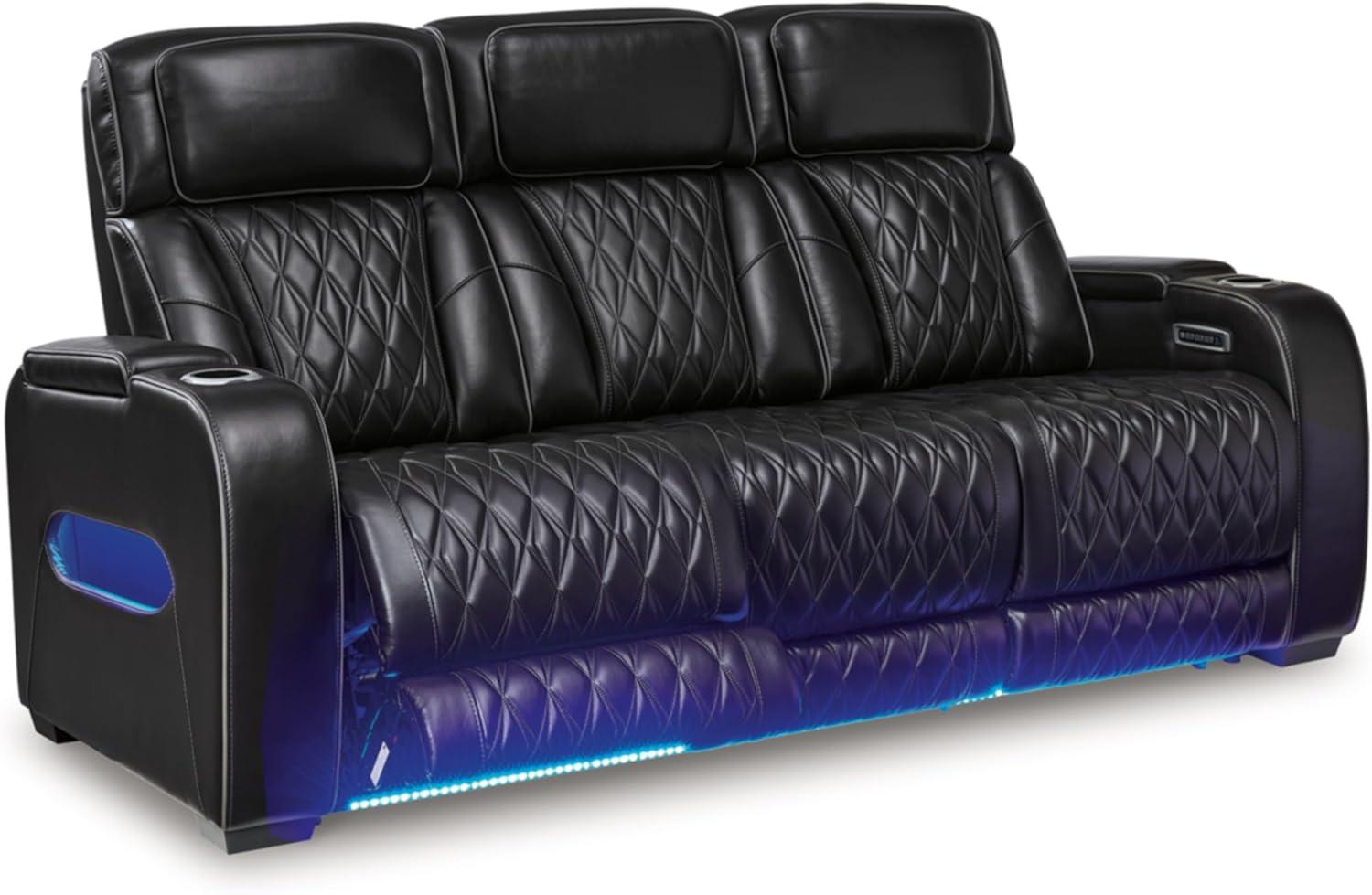 Ashley Furniture Boyington Black Power Reclining Sofa