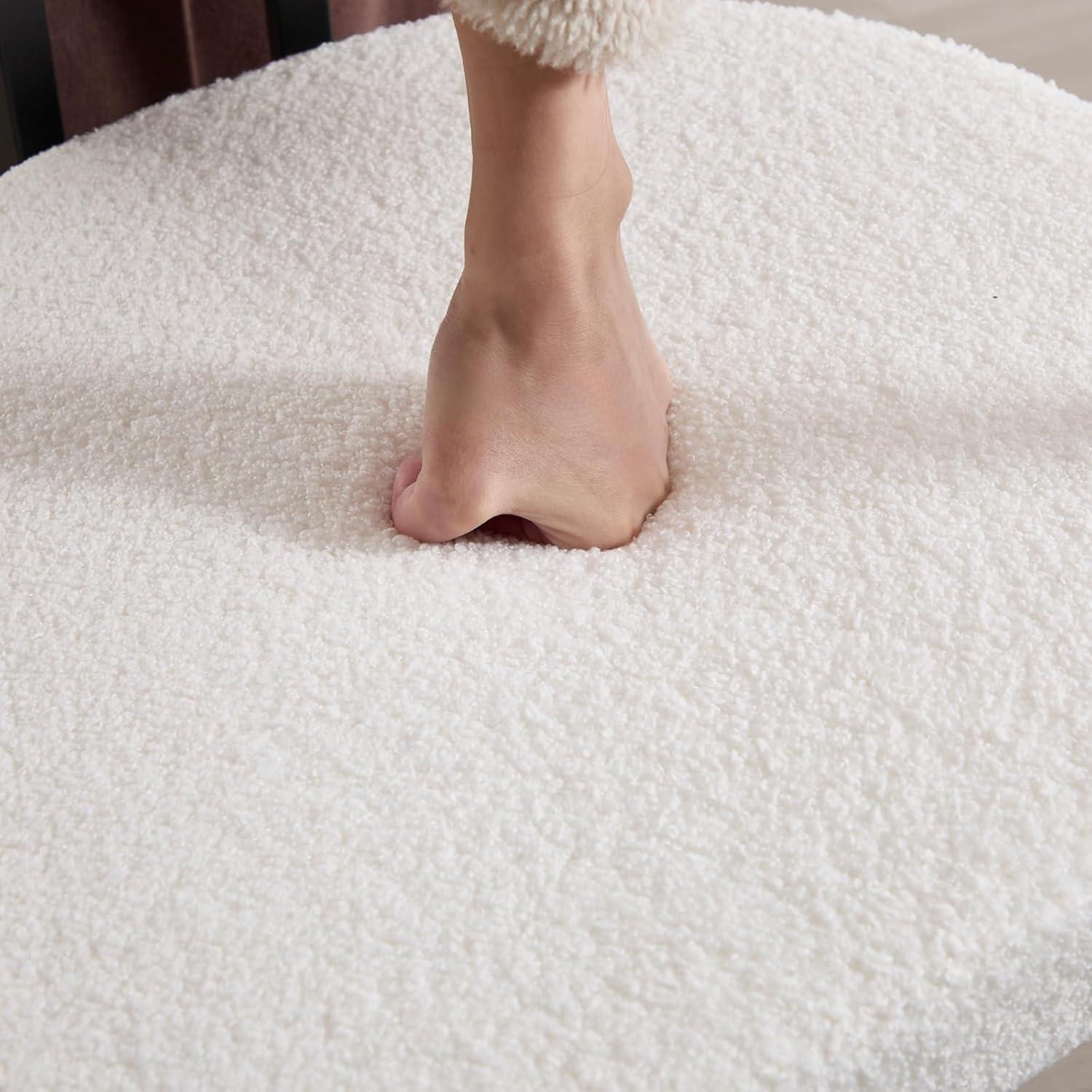 Ivy Bronx Modern Upholstered Hollow Bar Stool With Armrests And Footrests, Barrel High Stools (Set of 2)