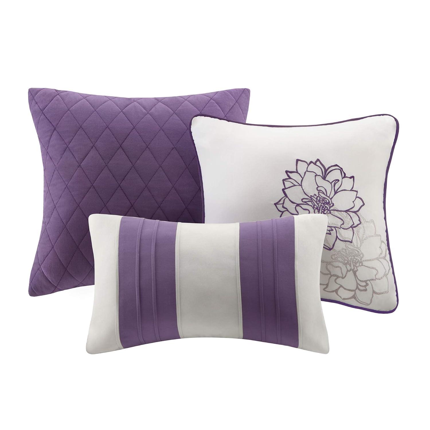 Madison Park Lola 7 Piece Floral Cotton Comforter Set