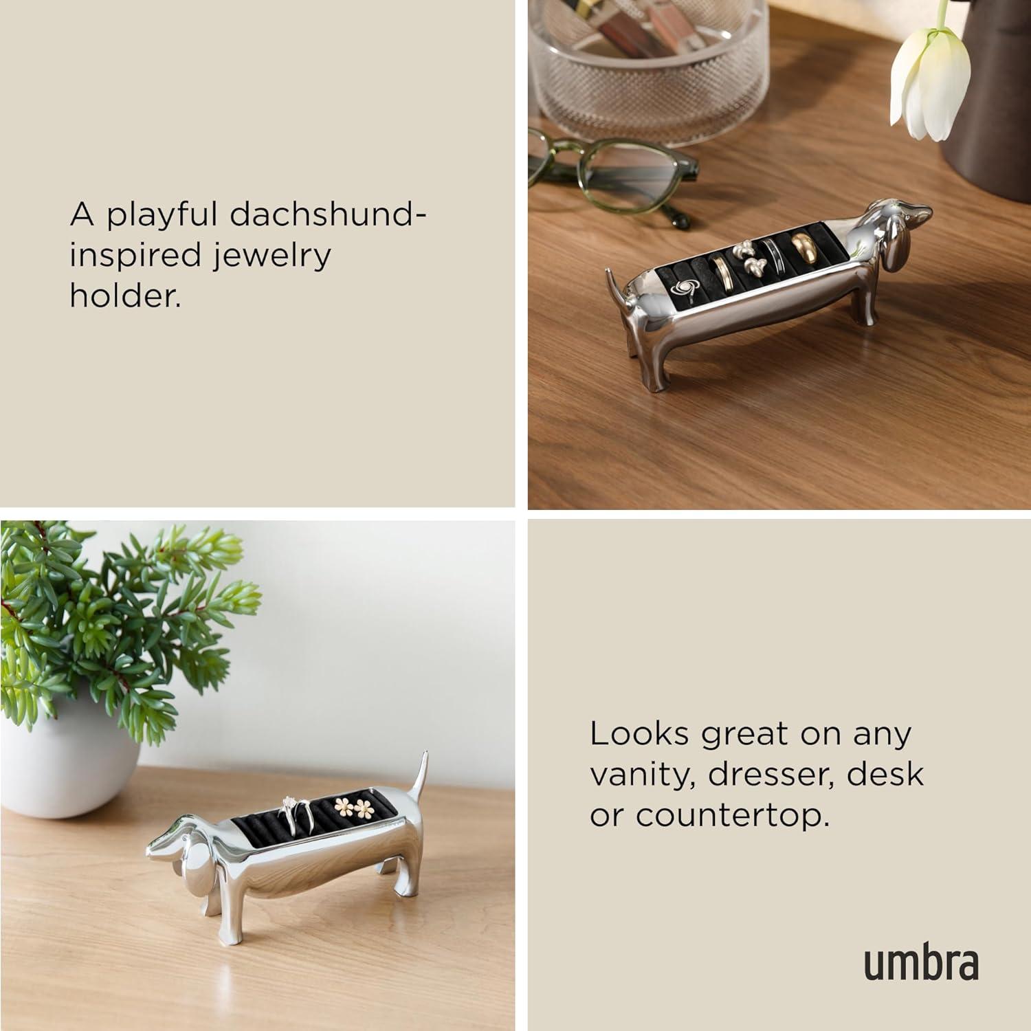 Umbra Dachsie Ring Holder, Chrome