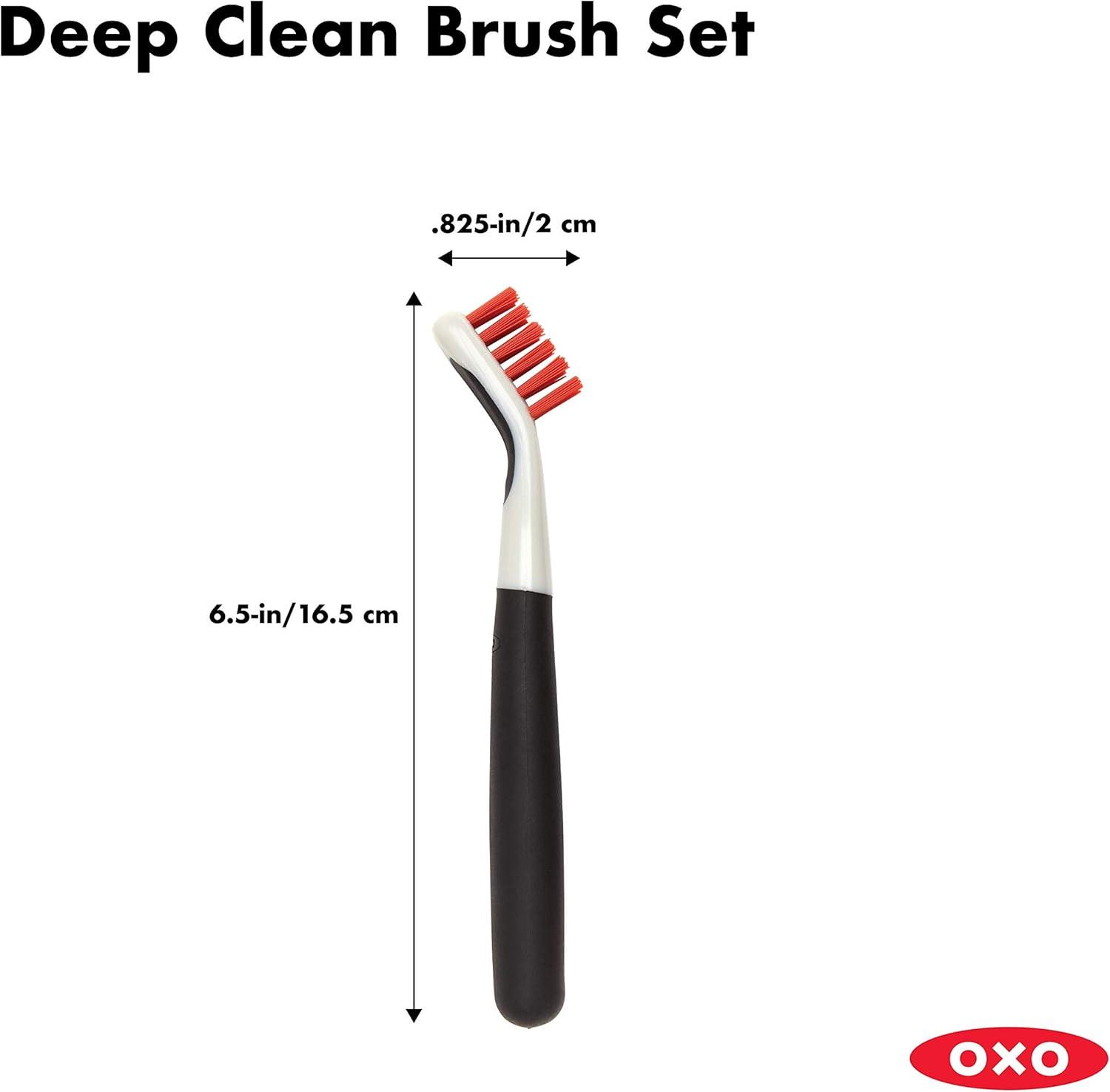 OXO GG DEEP CLEAN BRUSH SET - ORANGE