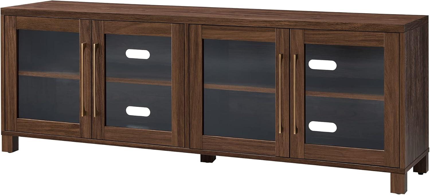 Evelyn&Zoe Quincy Rectangular TV Stand for TV's up to 80", Walnut