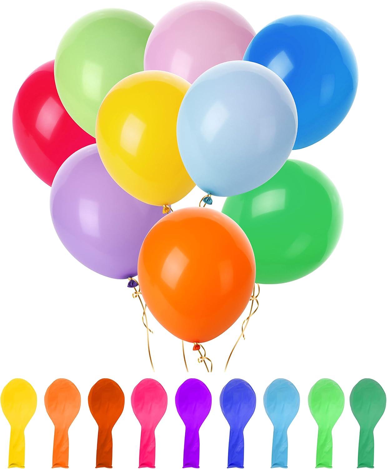 Mr. Pen- Balloons, 12 Inch, 54 Pack, Assorted Colors, Party Balloons, Rainbow Balloons, Latex Balloons, Balloons for Birthday Party