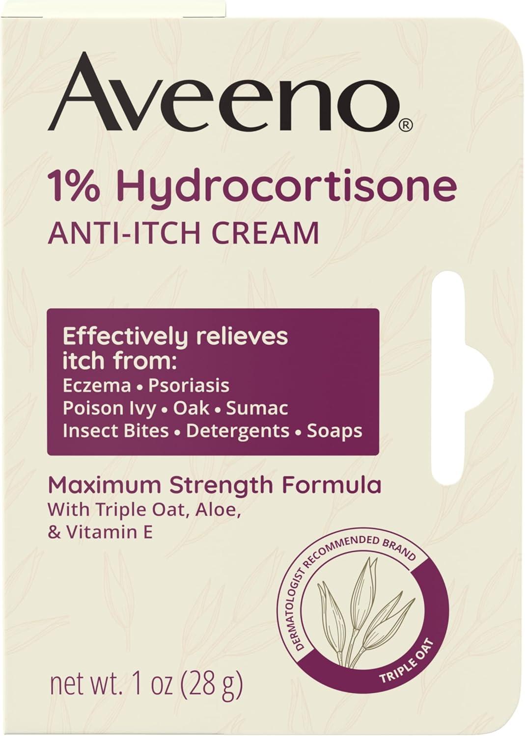Aveeno Active Naturals Anti-itch Cream - 1oz