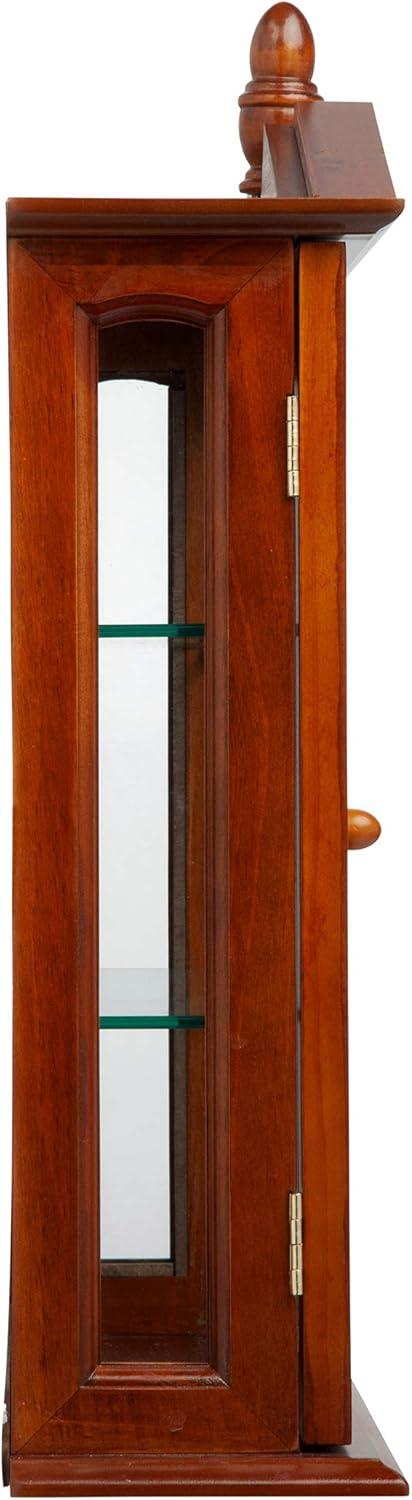 Design Toscano Amesbury Manor Hardwood Wall Curio Cabinet: Ebony Black Finish