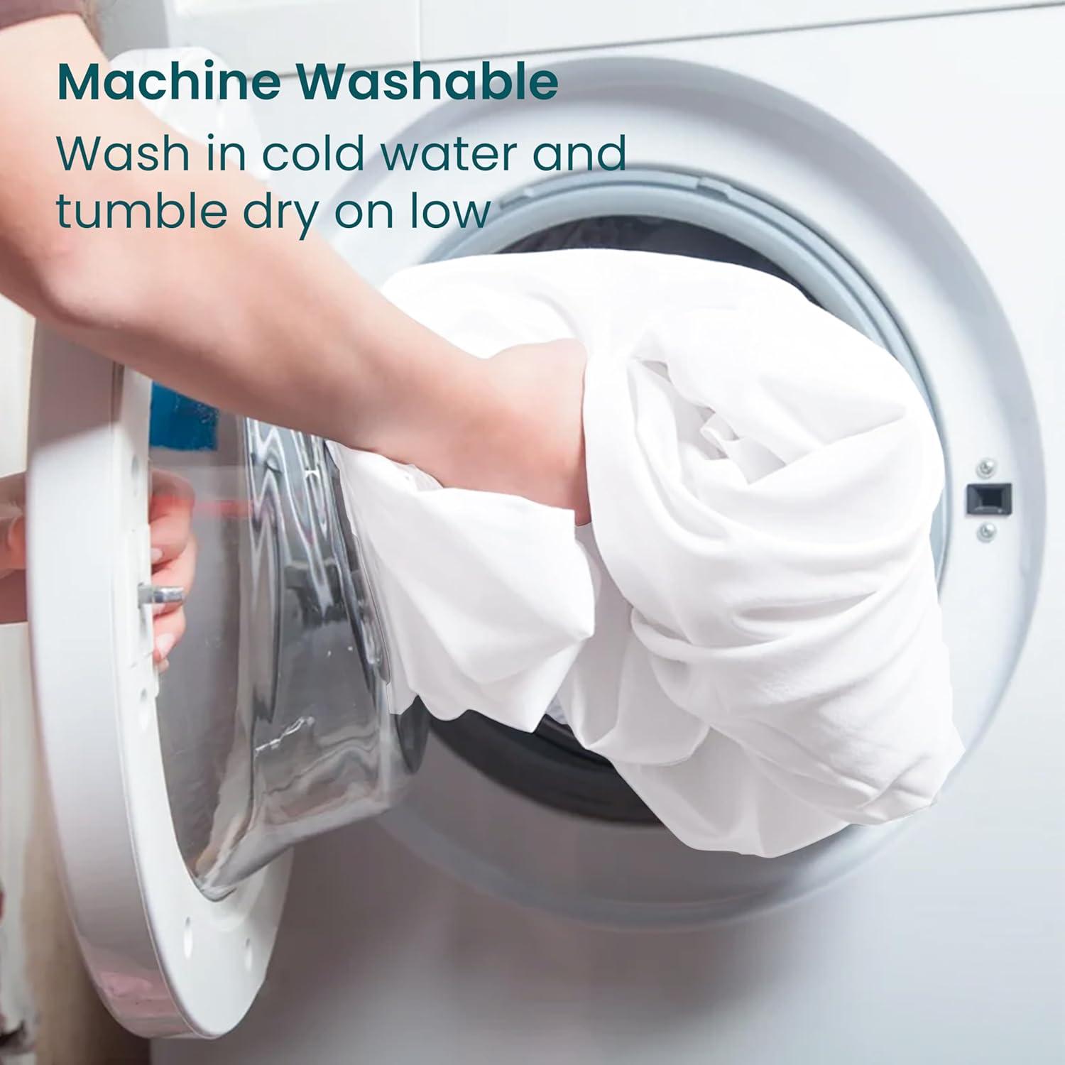 Waterproof Pillow Protectors with Zipper King Size - 2 Pack Waterproof Zippered Pillowcases Encasement, Breathable Protective Pillow Covers 20 x 38 Inches