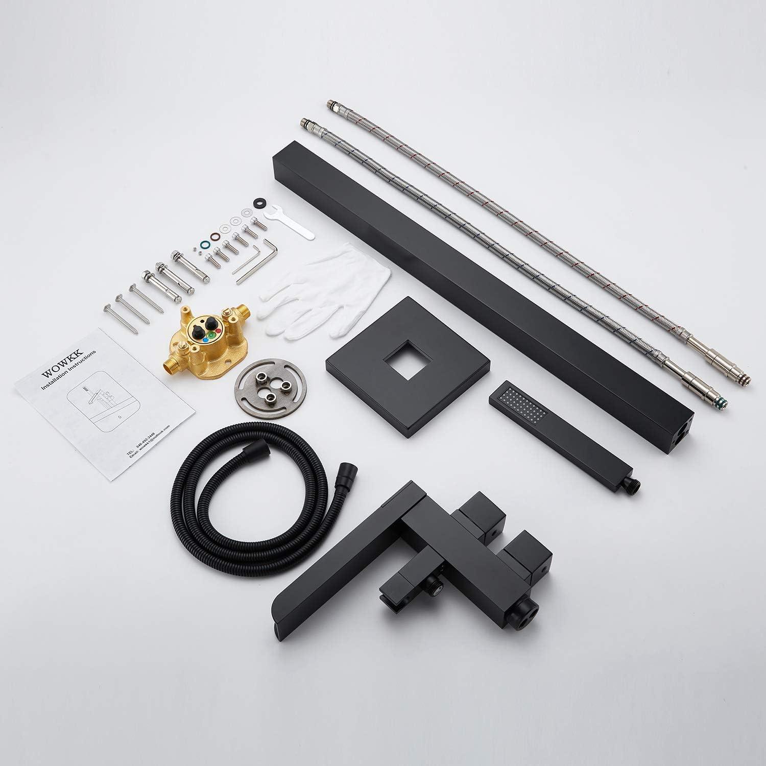 Chrome Freestanding Waterfall Tub Filler with Hand Shower