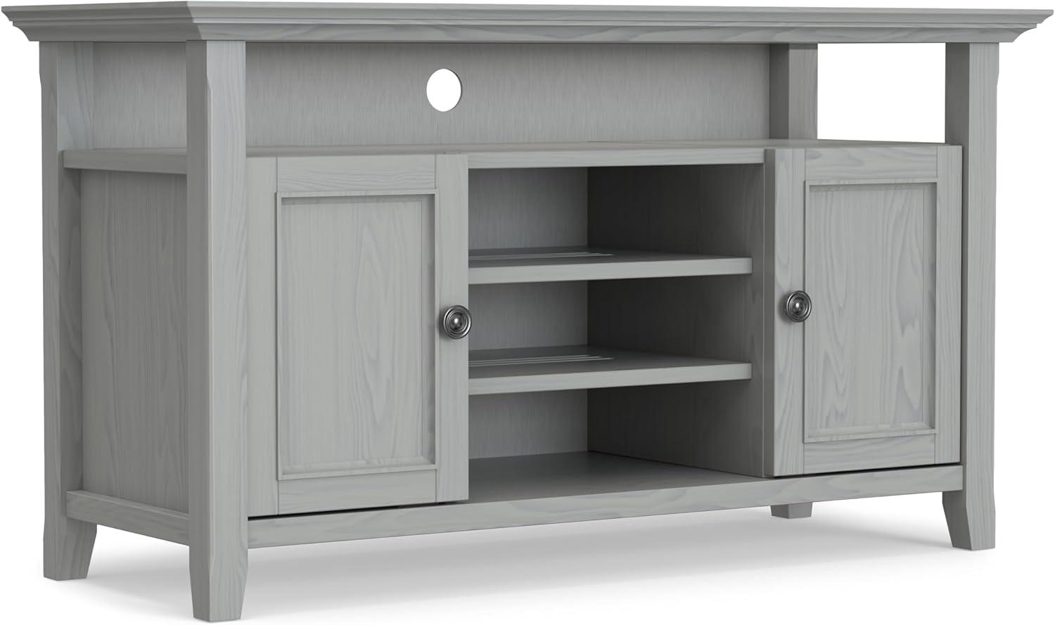 Simpli Home Amherst SOLID WOOD TV Media Stand  For TVs up to 60 inches