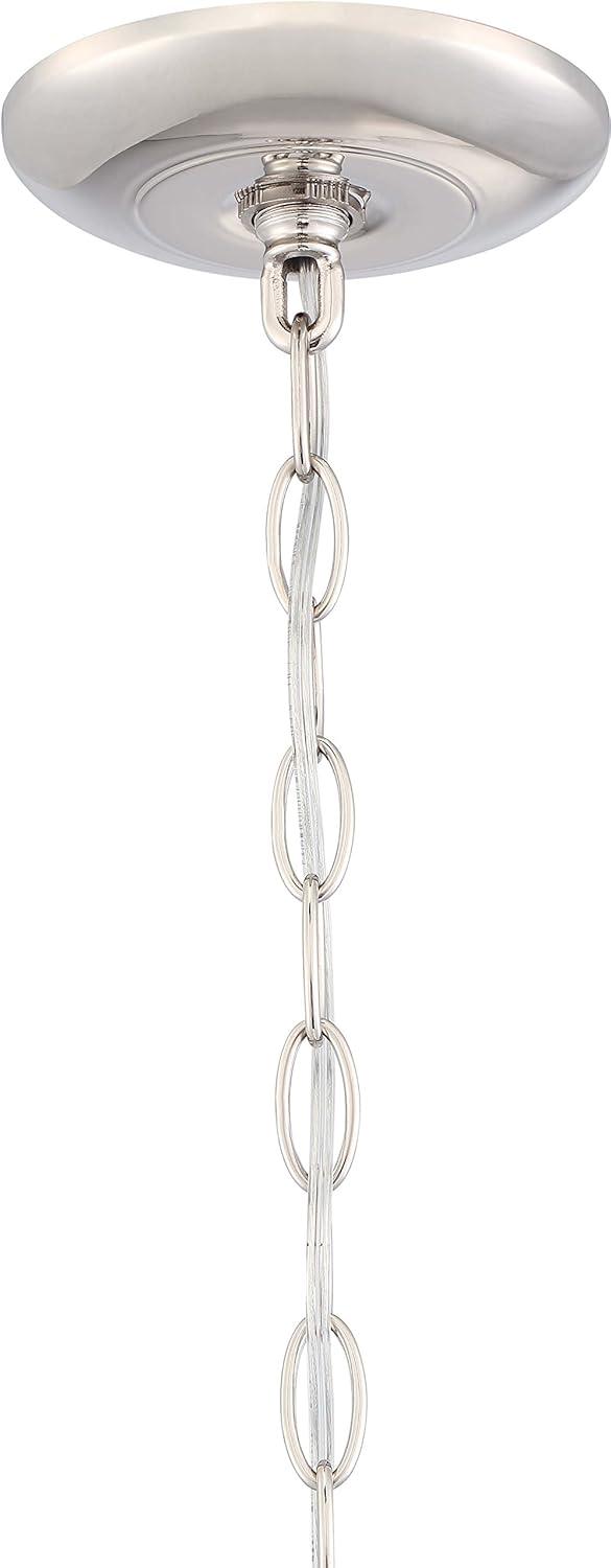 Minka Lavery Polished Nickel Pendant Chandelier 16 1/2" Wide Modern 3-Light Fixture for Dining Room House Foyer Kitchen Entryway