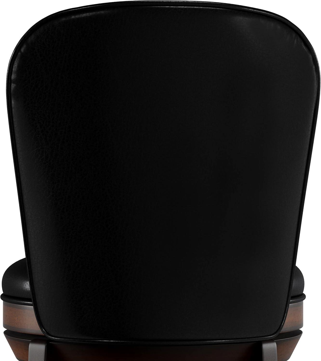 Hillsdale Furniture Victoria Wood Counter Height Swivel Stool, Dark Chestnut