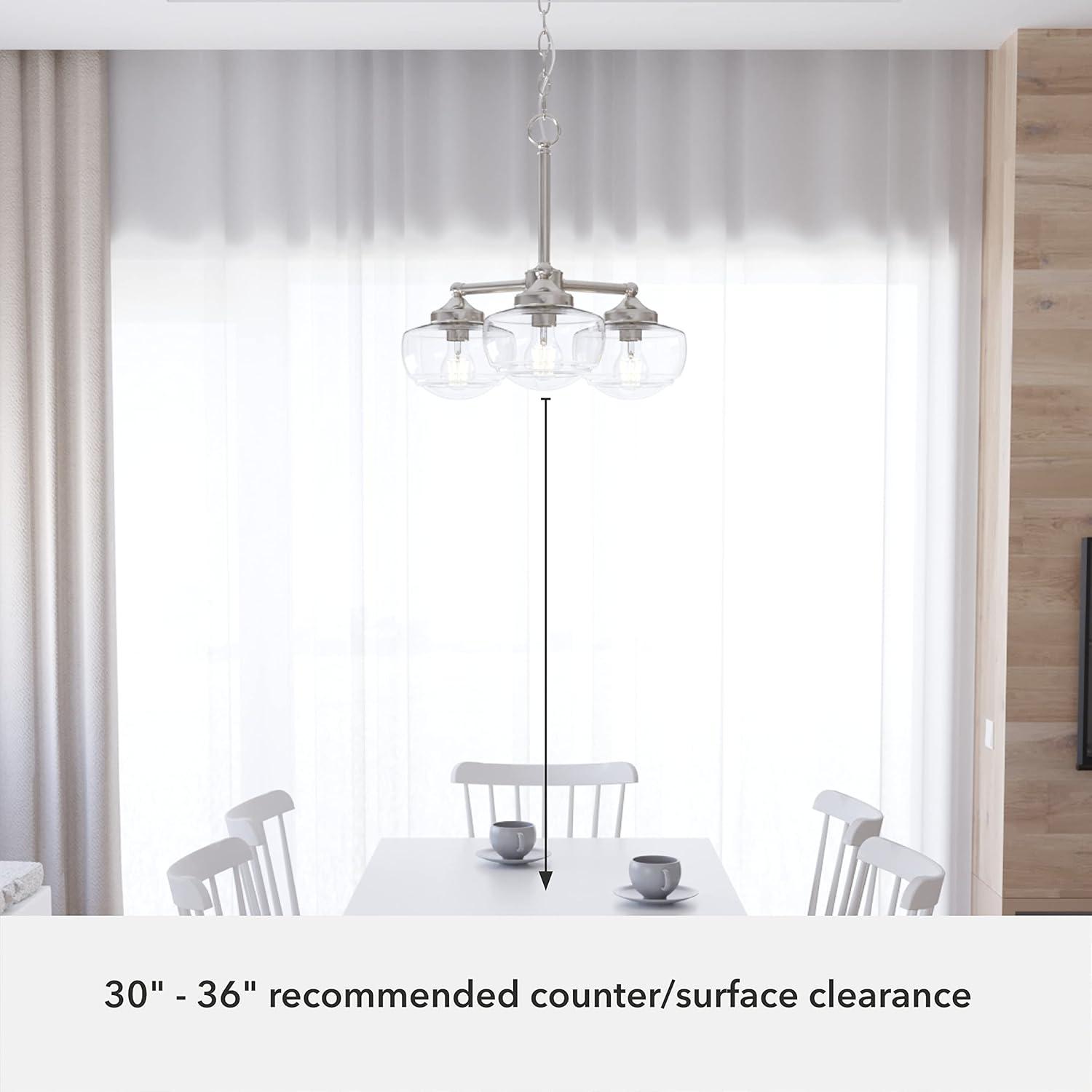 Hunter Saddle Creek 3 Light Chandelier Ceiling Light Fixture