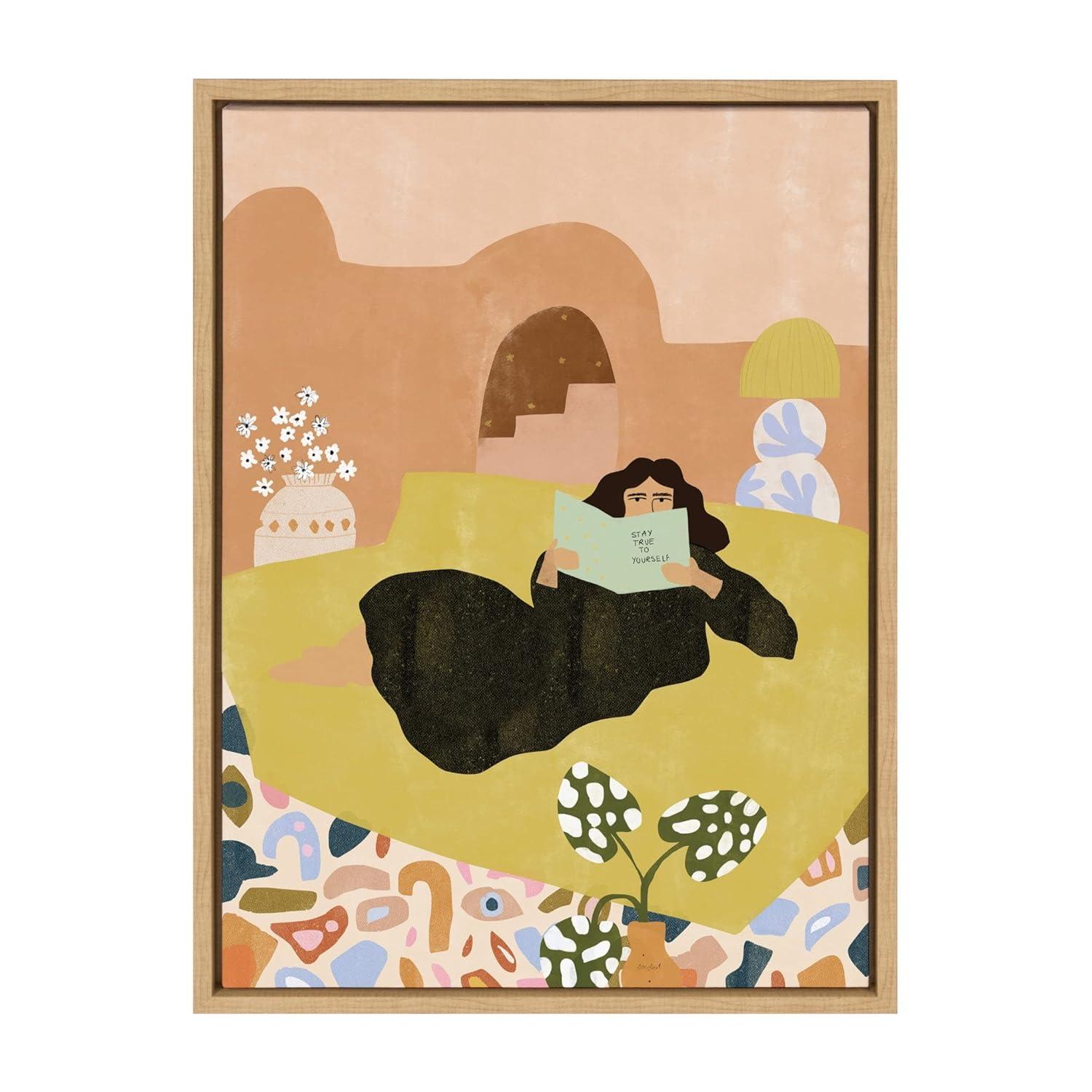 18" x 24" Sylvie Stay True by Alja Horvat: Boho Style, Gallery-Wrapped - Kate & Laurel All Things Decor